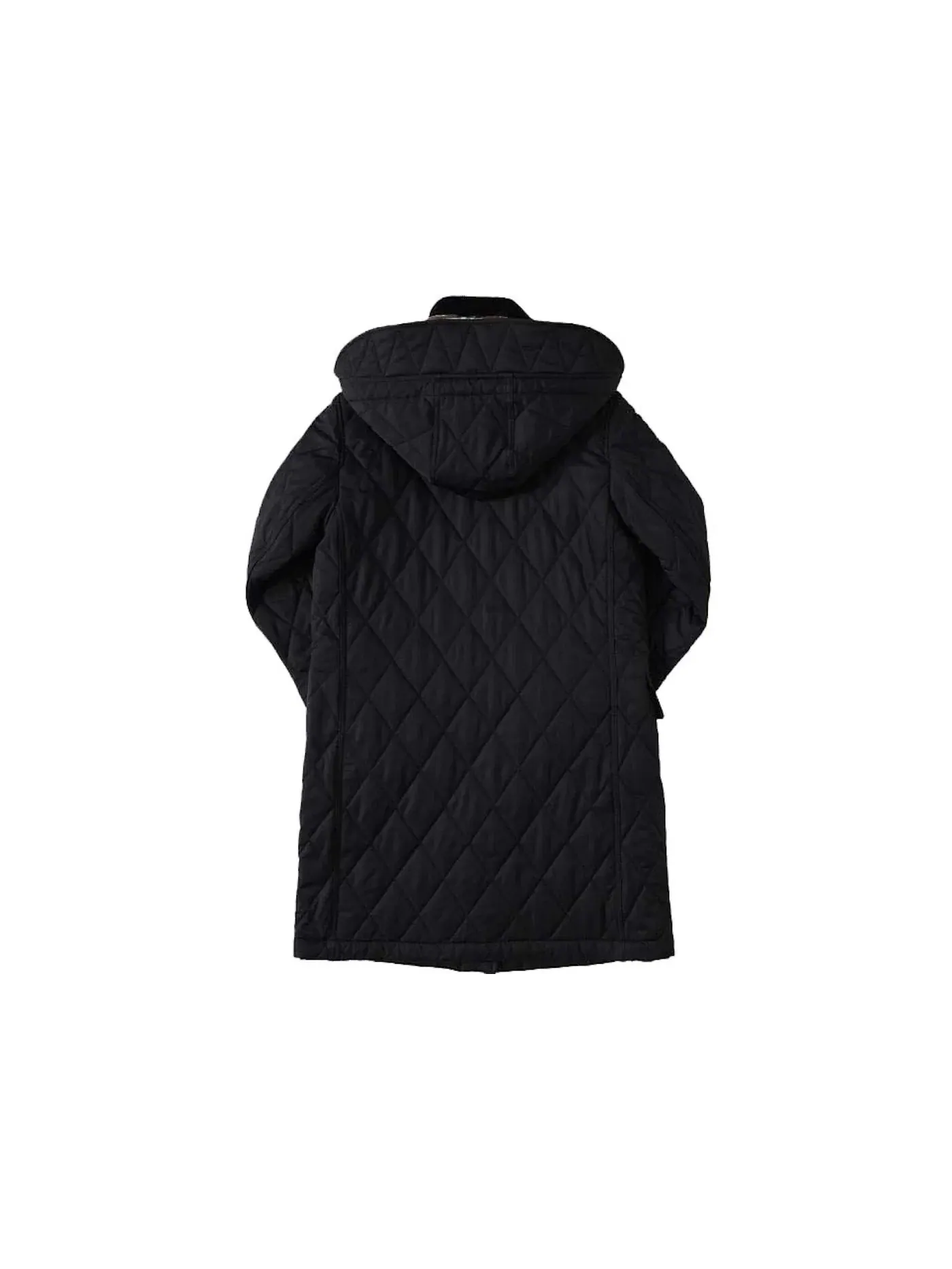 Женское пальто Diamond Quilted с отстегивающимся капюшоном Burberry — изображение 2 из 2, черный