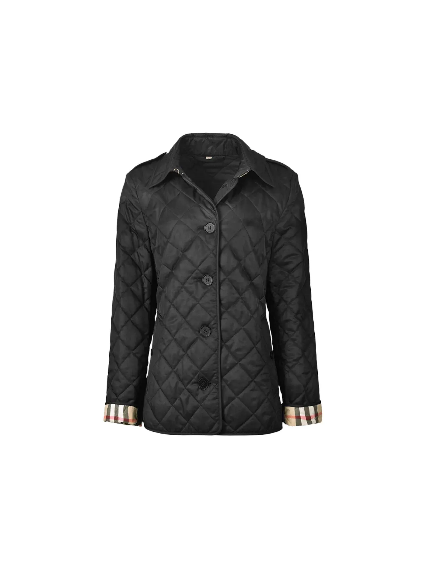 Женская куртка Diamond Quilted Burberry — изображение 1 из 1, черный
