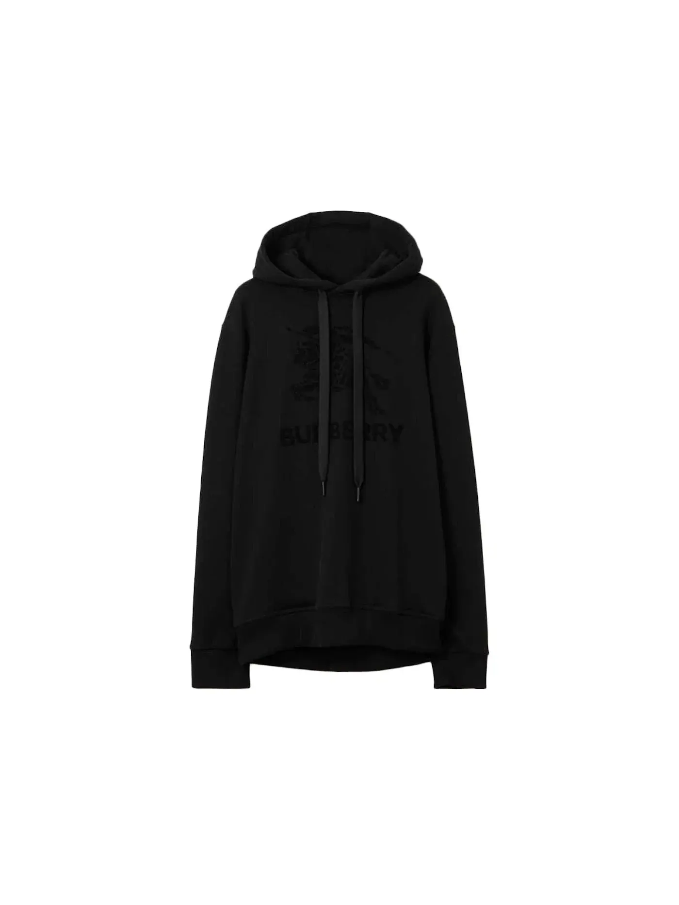 Мужской худи с принтом Burberry Hoodie — изображение 1 из 1, черный