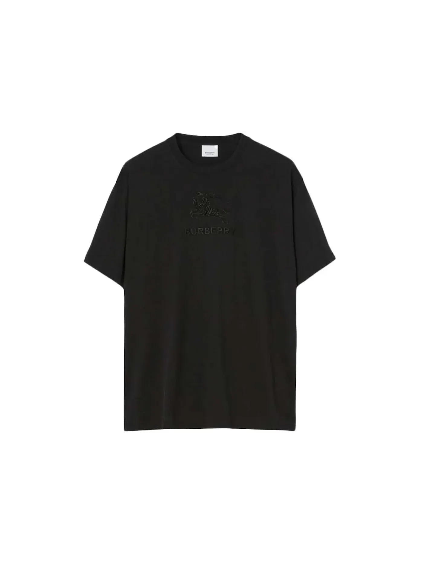 Мужская футболка хлопковая Burberry EKD Cotton T-shirt — изображение 1 из 1, черный