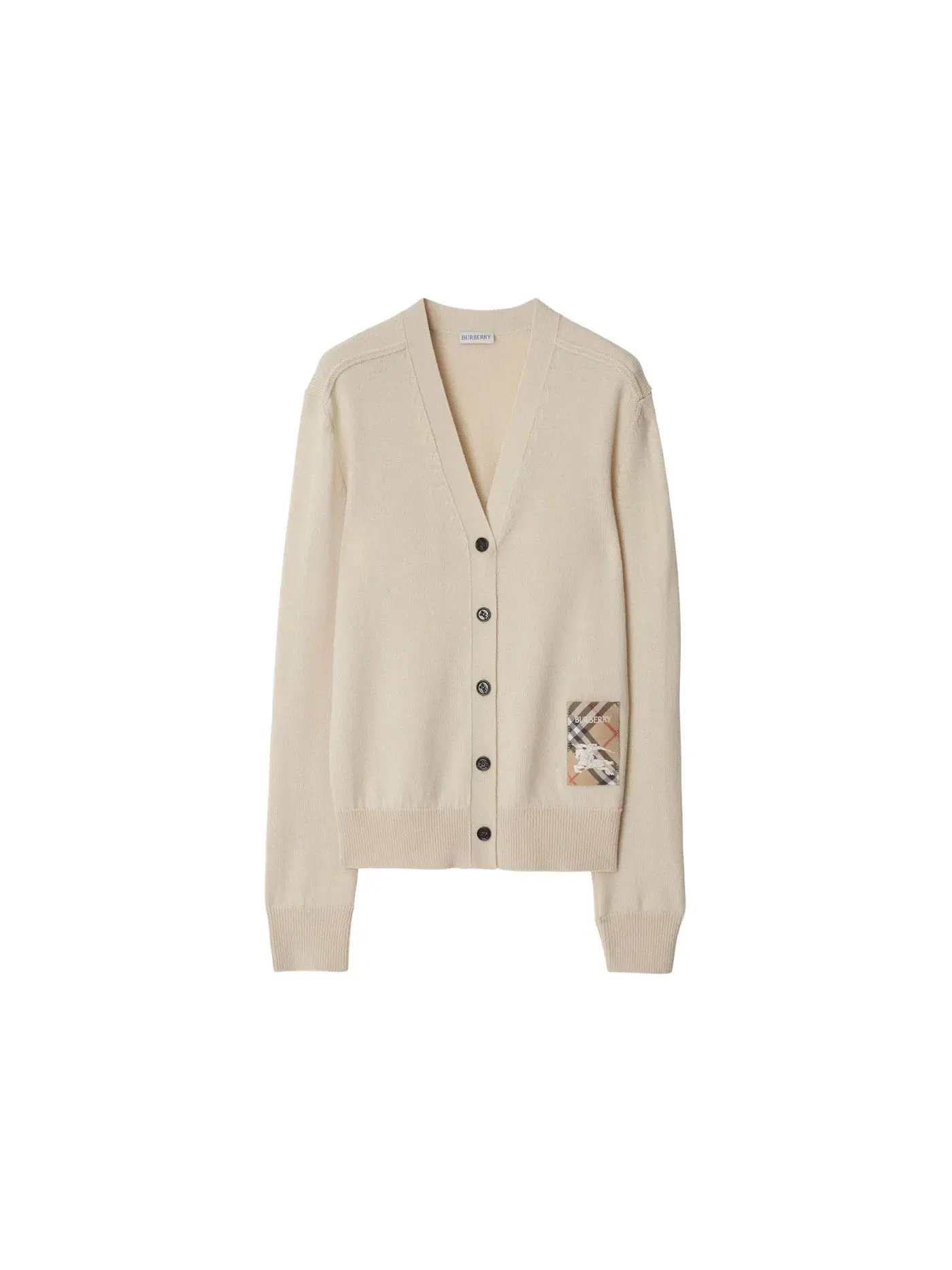 Женский кардиган с длинным рукавом Cardigan Burberry — изображение 1 из 1, коричневый