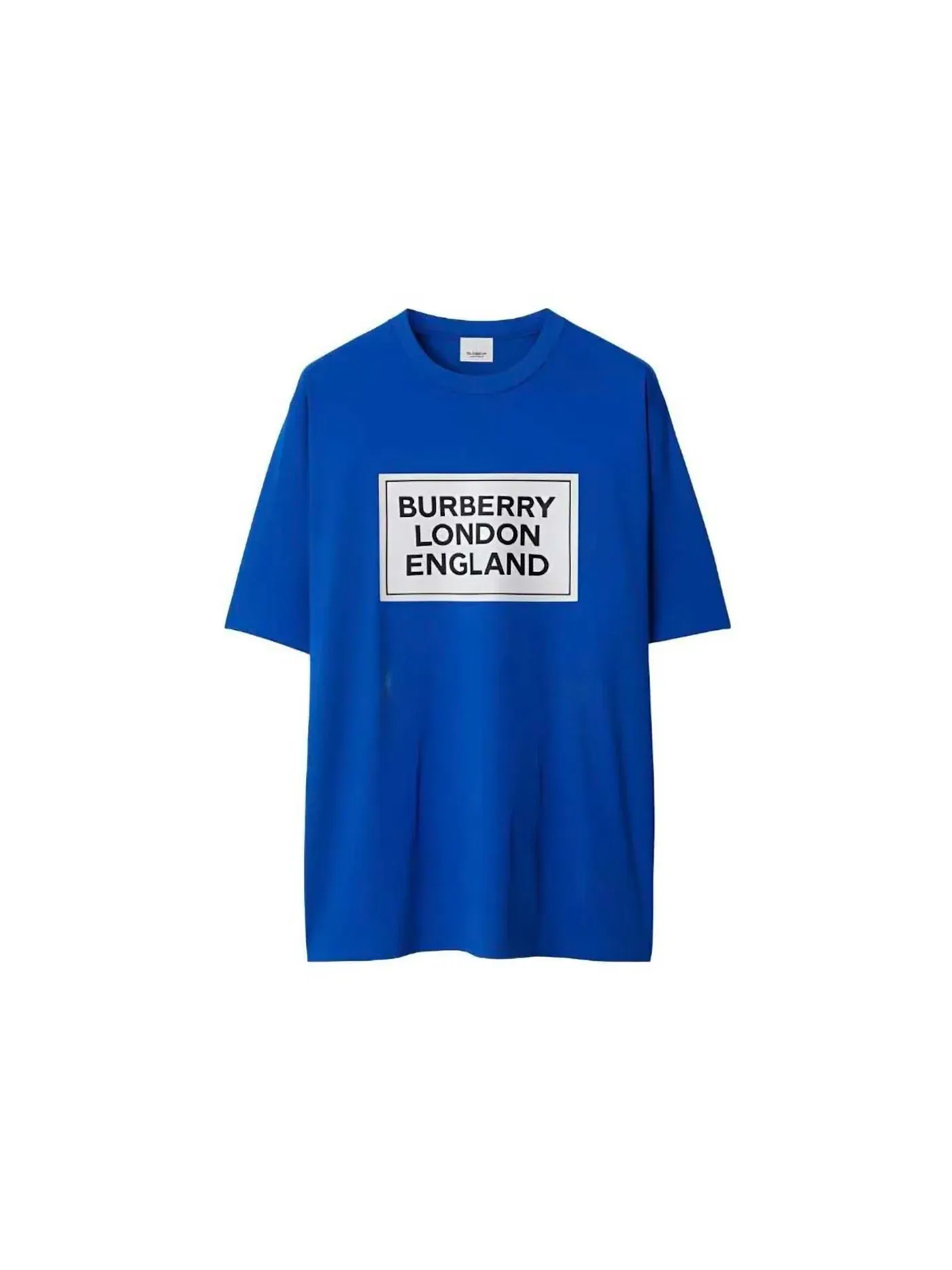 Мужская футболка с принтом Burberry Ellison Logo Print — изображение 1 из 1, синий