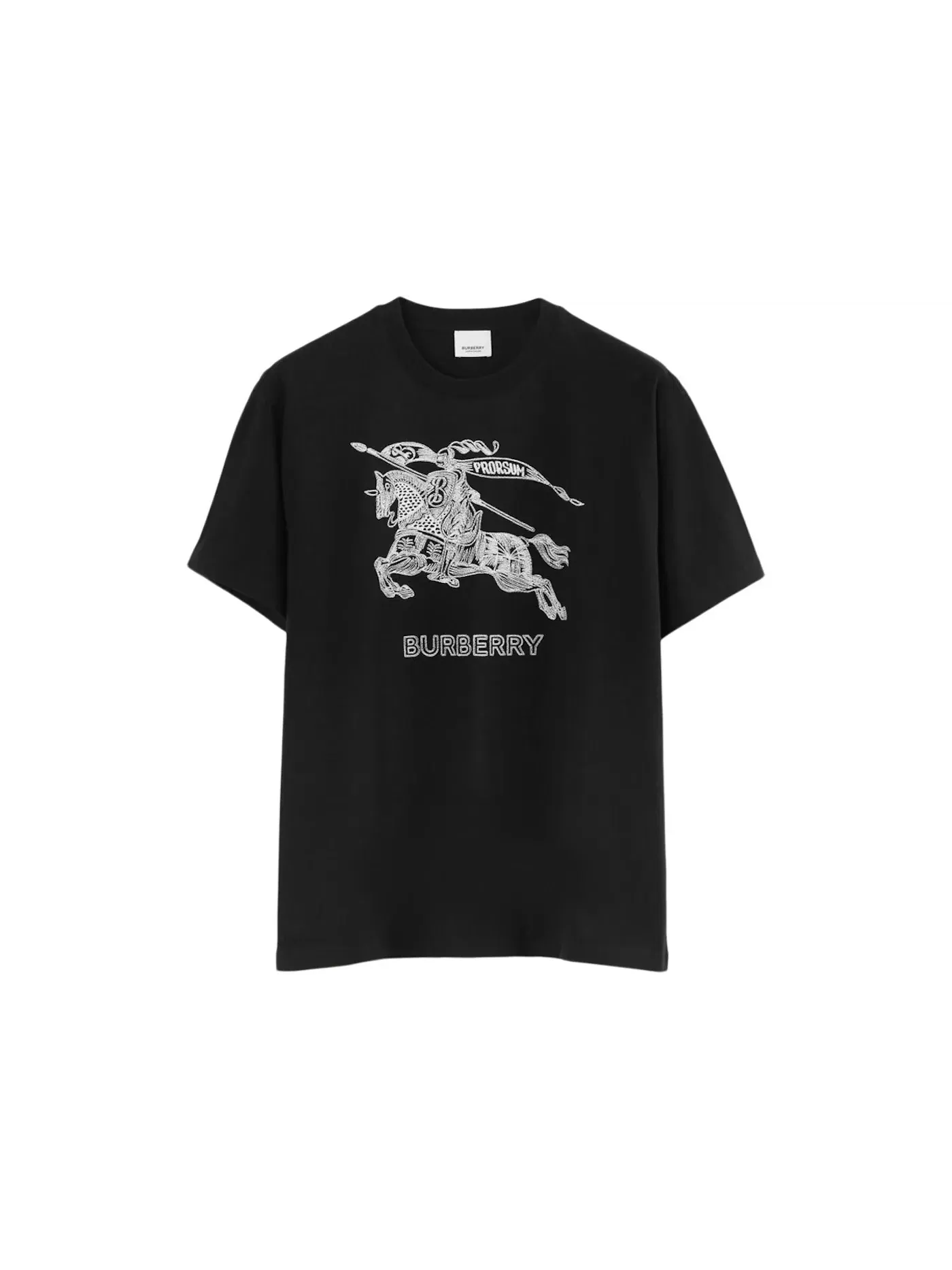 Мужская футболка с принтом T-shirt Burberry — изображение 1 из 1, черный