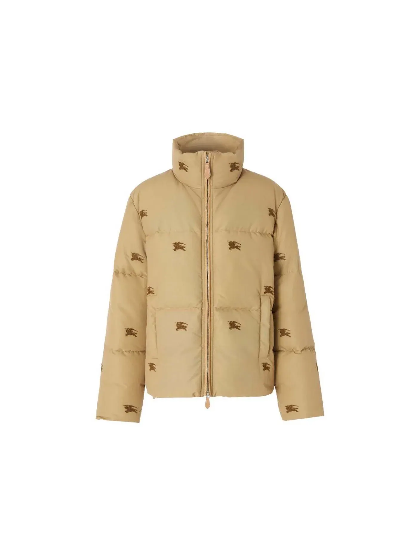 Мужская куртка-пуховик нейлоновая с вышивкой Burberry — изображение 1 из 1, верблюжий