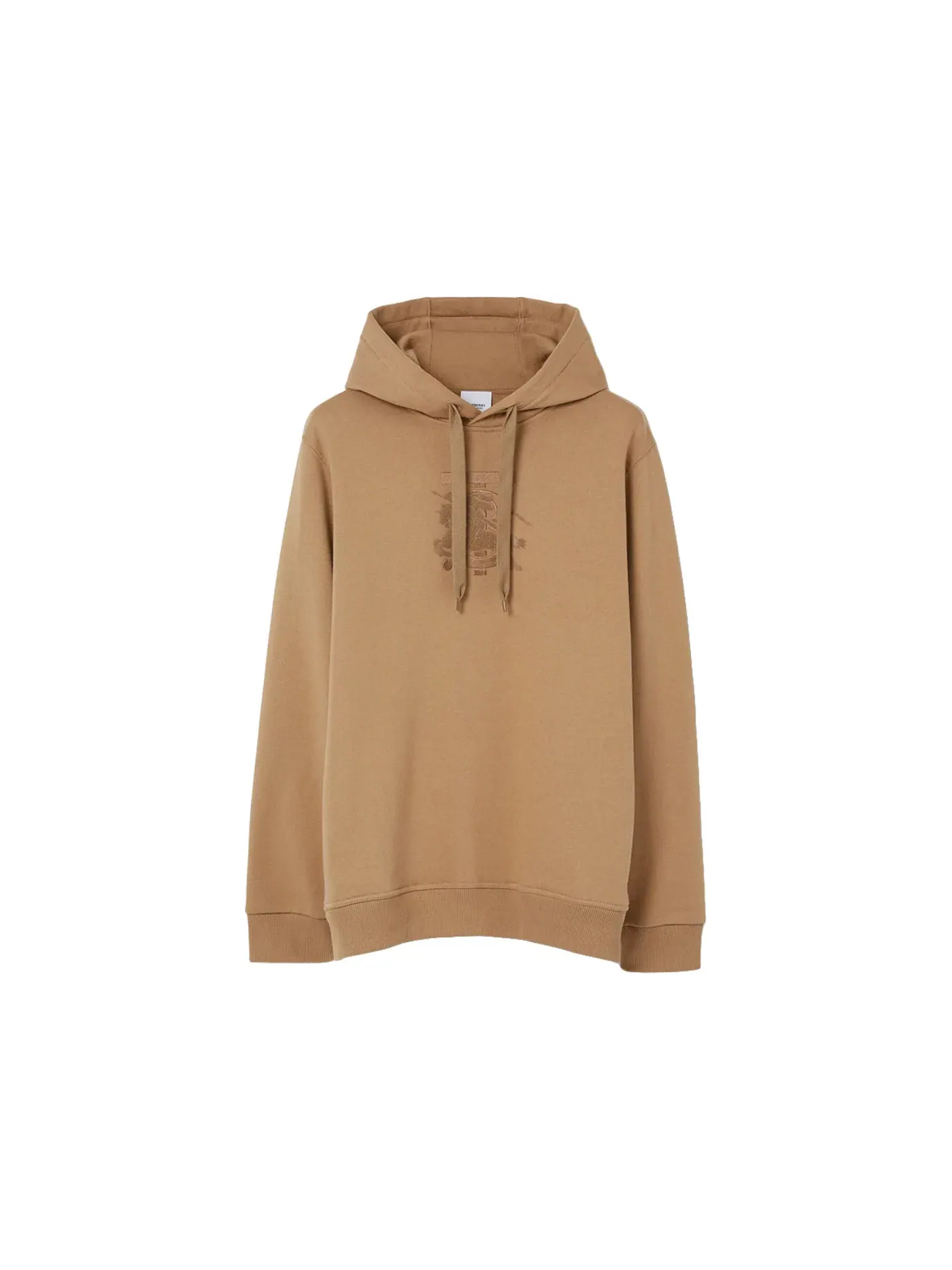 Мужской худи с монограммой Burberry — изображение 1 из 1, верблюжий