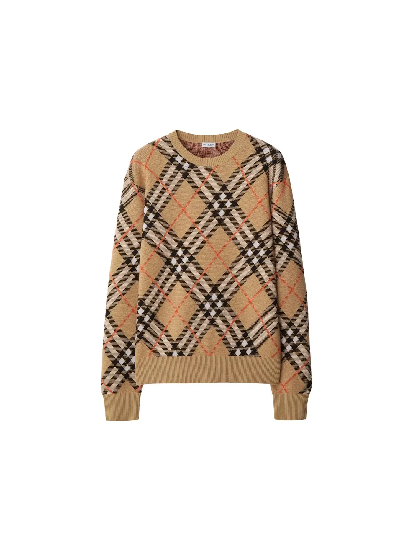 Женский топ с длинным рукавом Burberry — изображение 1 из 1, песочный