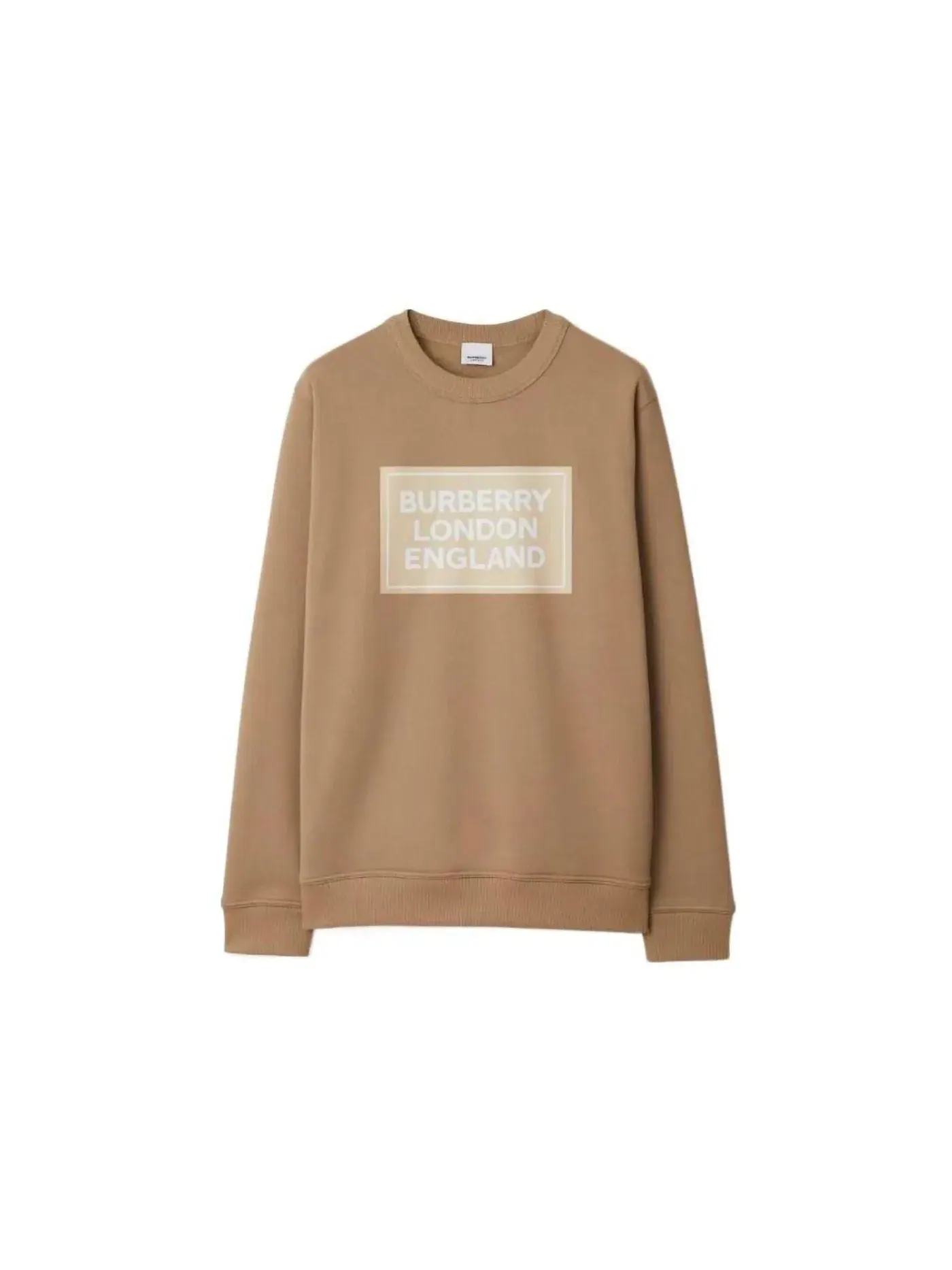 Мужской свитер с принтом Fawson Logo Burberry — изображение 1 из 1, верблюжий