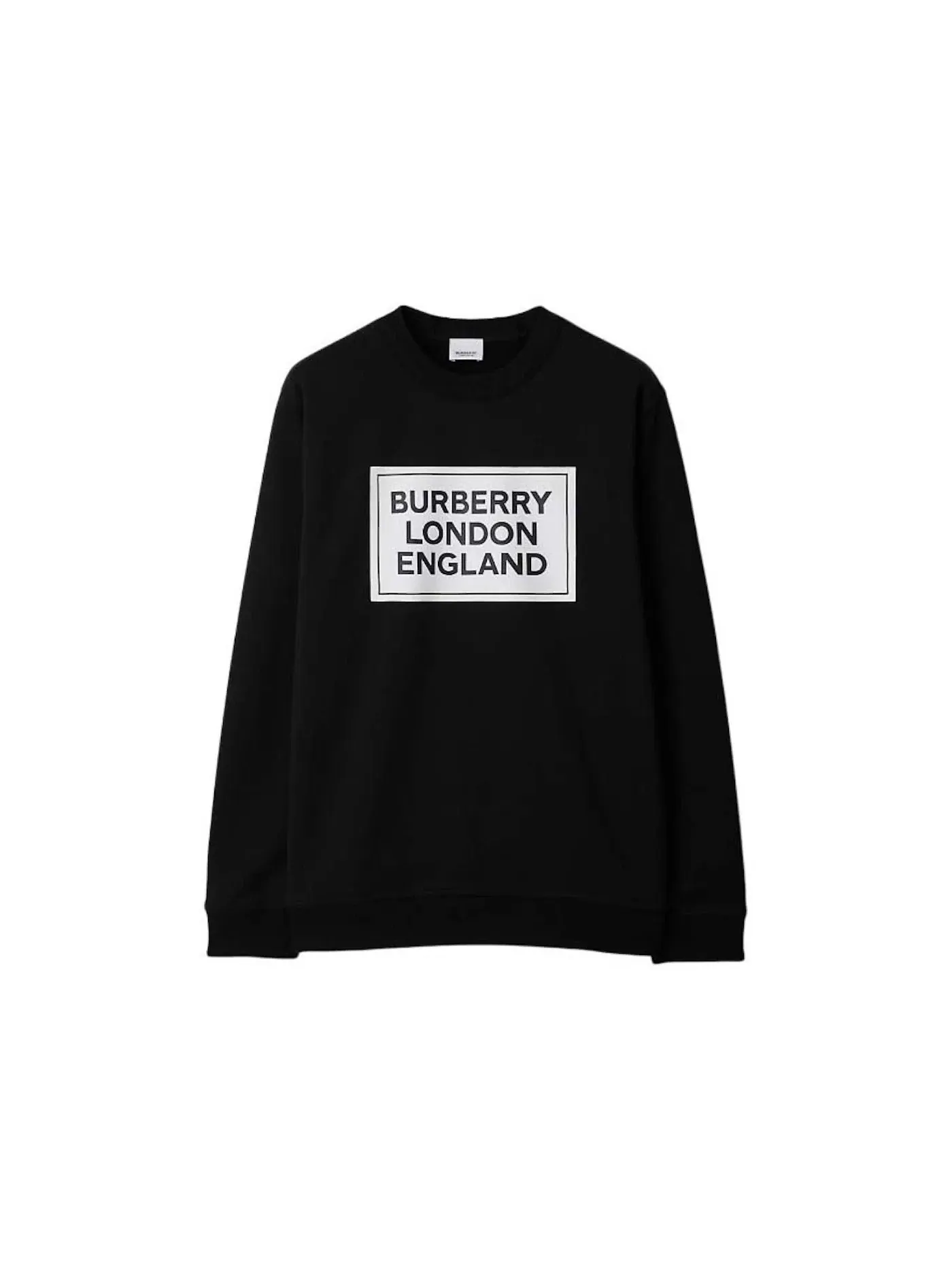 Мужской свитшот с принтом Burberry — изображение 1 из 1, черный