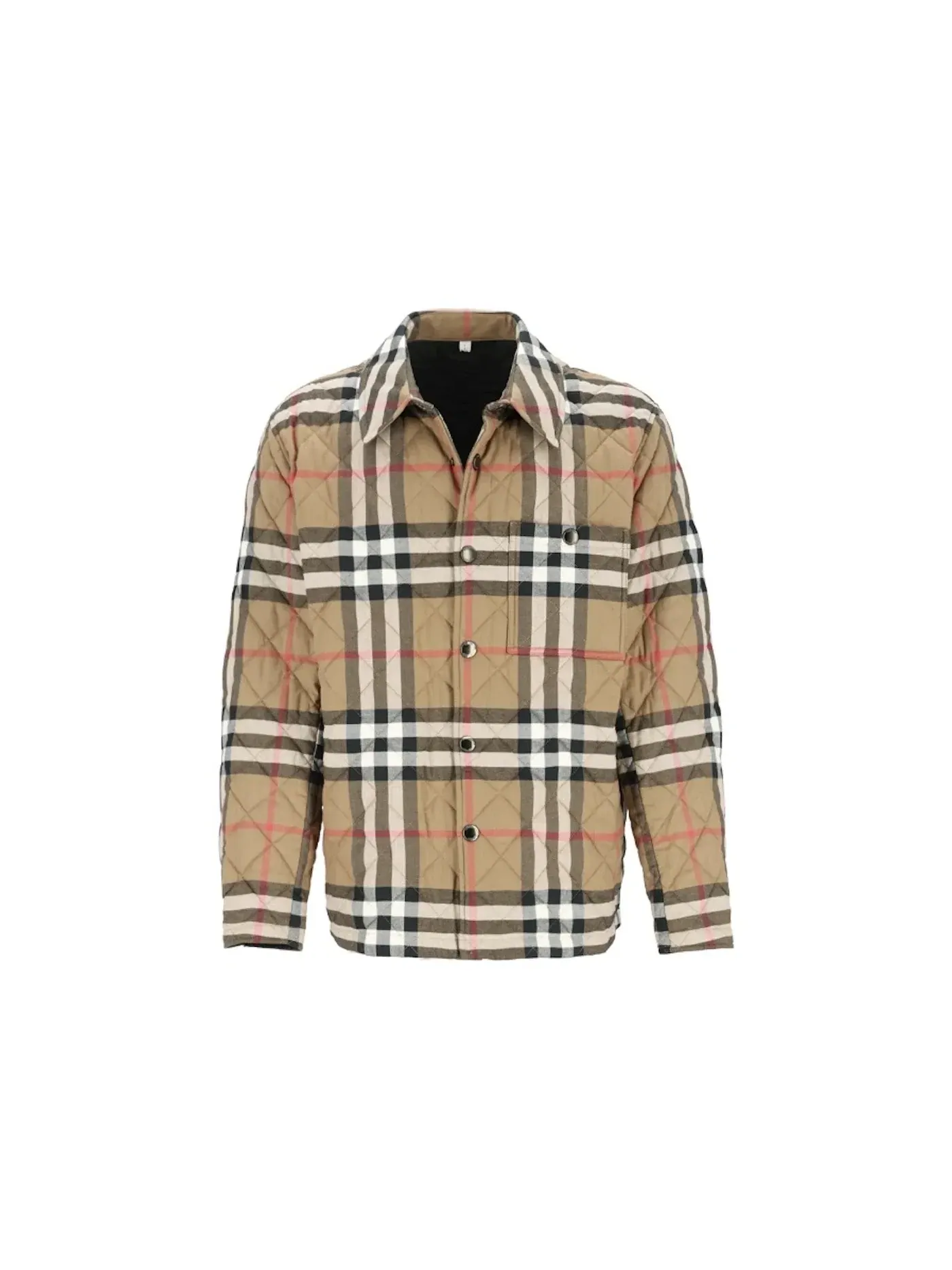 Мужская куртка стеганая Forres Diamond Quilted Jacket Burberry — изображение 1 из 2, коричневый