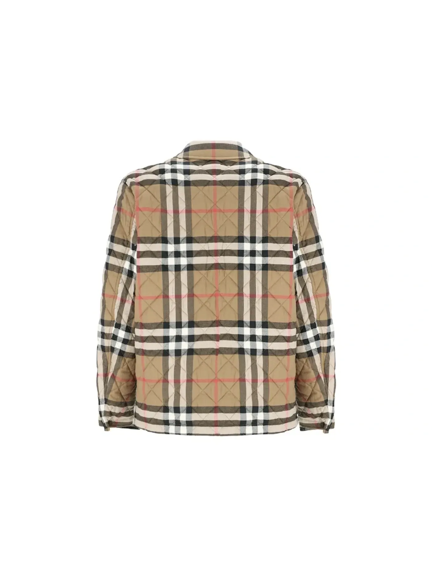 Мужская куртка стеганая Forres Diamond Quilted Jacket Burberry — изображение 2 из 2, коричневый