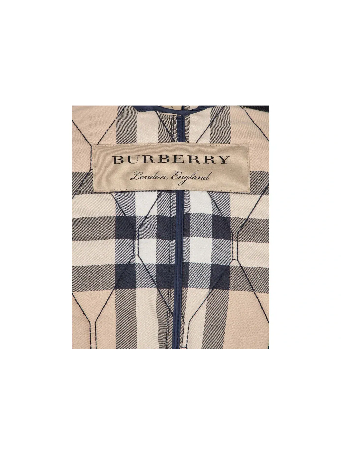 Мужская куртка стеганая Burberry — изображение 3 из 3, темно-синий