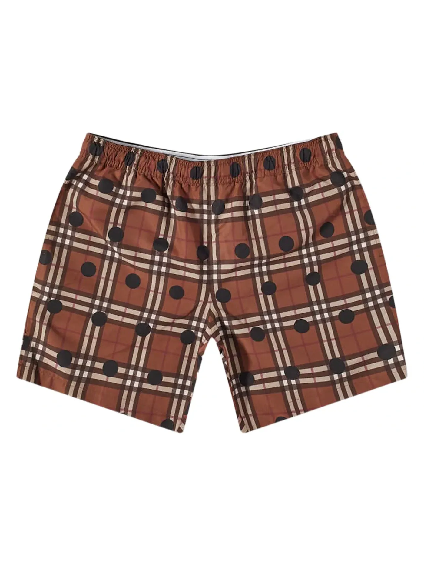 Мужские шорты с принтом Burberry Shorts — изображение 1 из 1, темный коричневый