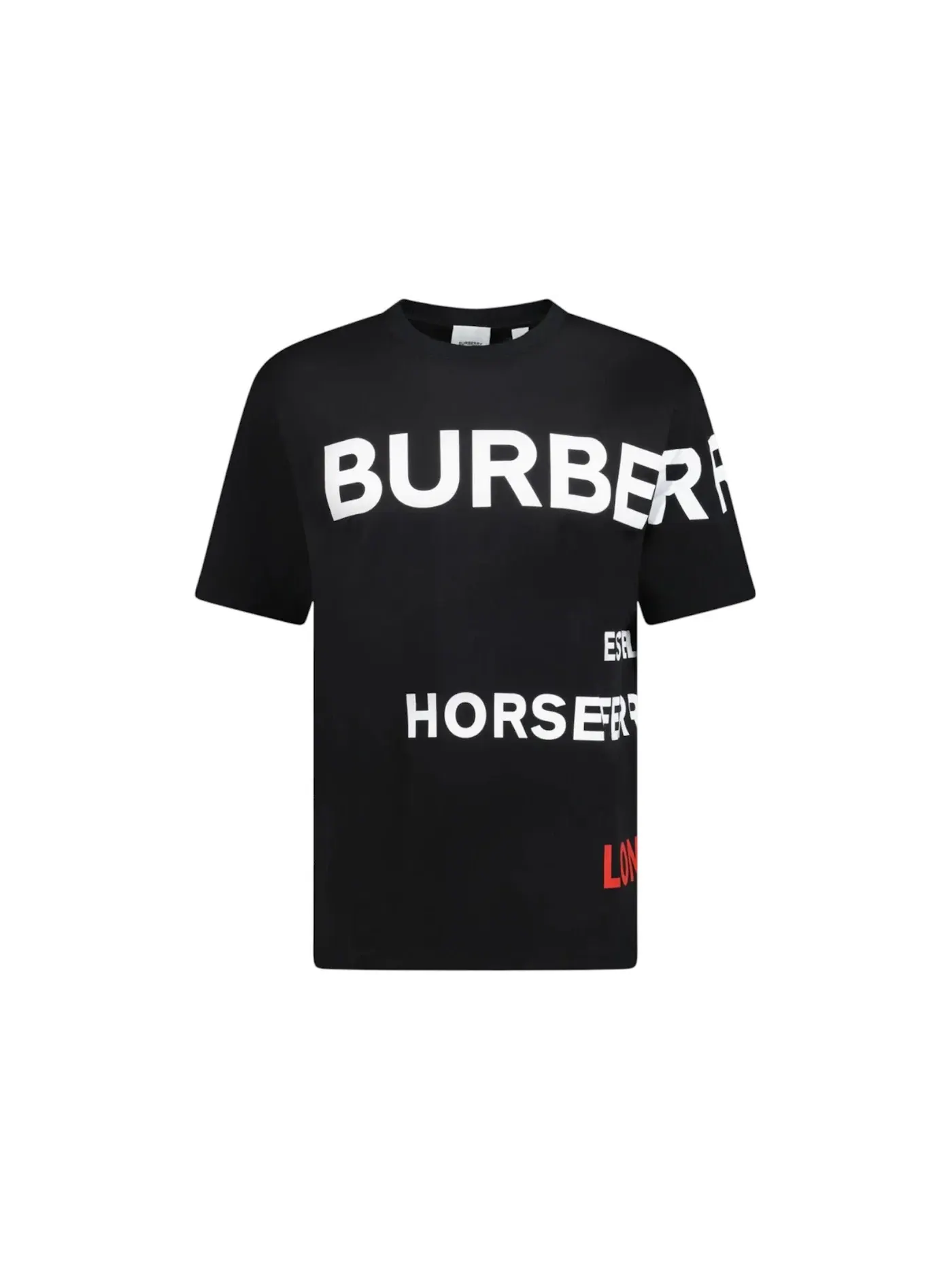 Мужская футболка с принтом Horseferry Burberry — изображение 1 из 2, черный