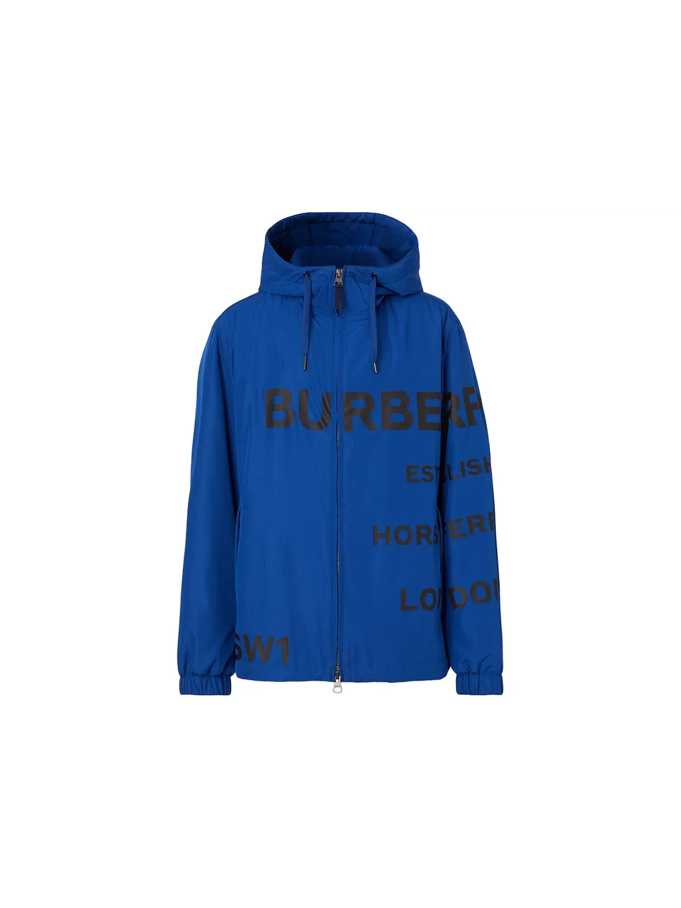 Мужская куртка с принтом Horseferry Jacket Burberry — изображение 1 из 1, глубокий синий