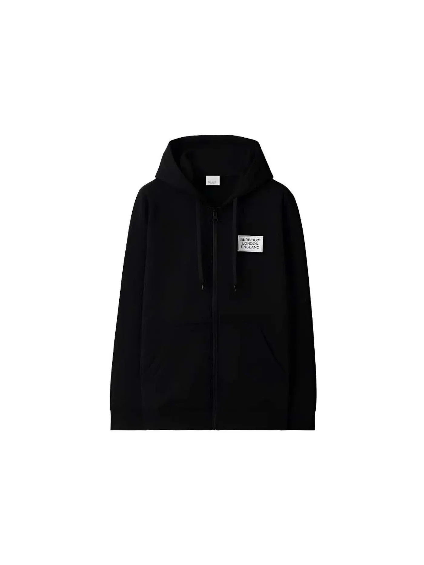 Мужская худи с принтом Hove Logo Zip Burberry — изображение 1 из 1, черный