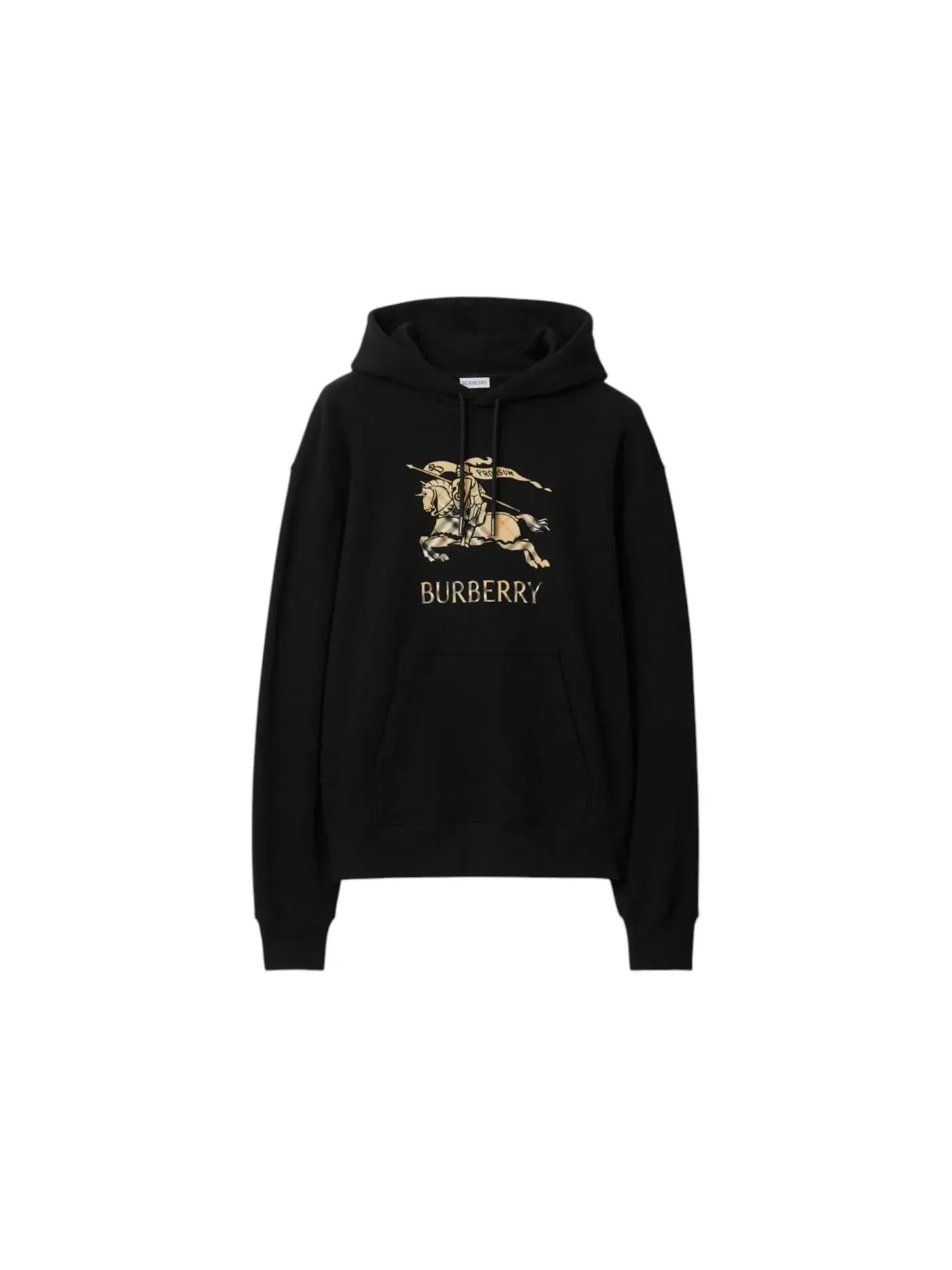 Мужской худи с градиентом Knight Ombré Burberry — изображение 1 из 1, черный