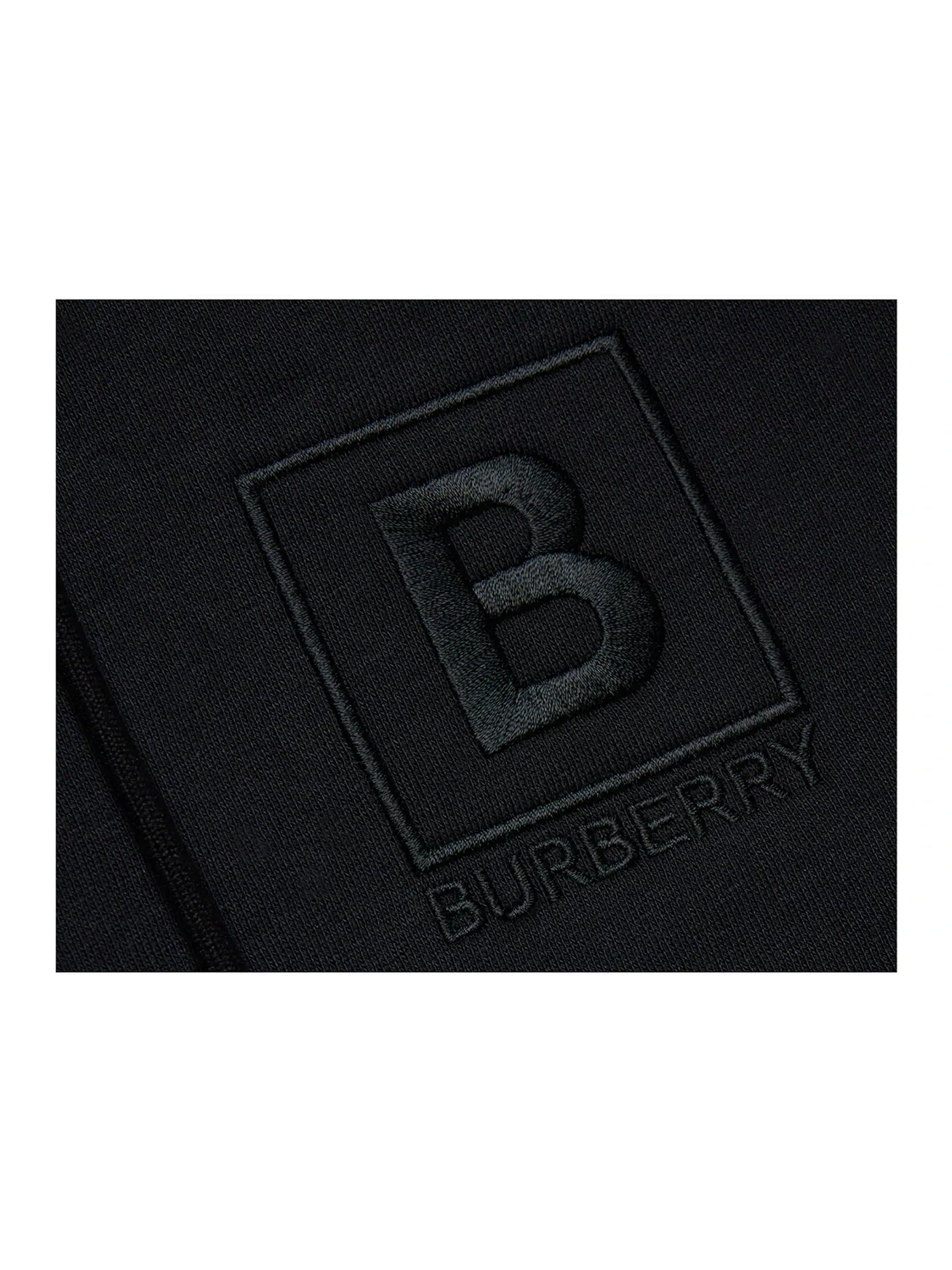 Мужская худи с принтом Letter Graphic Burberry — изображение 2 из 4, черный