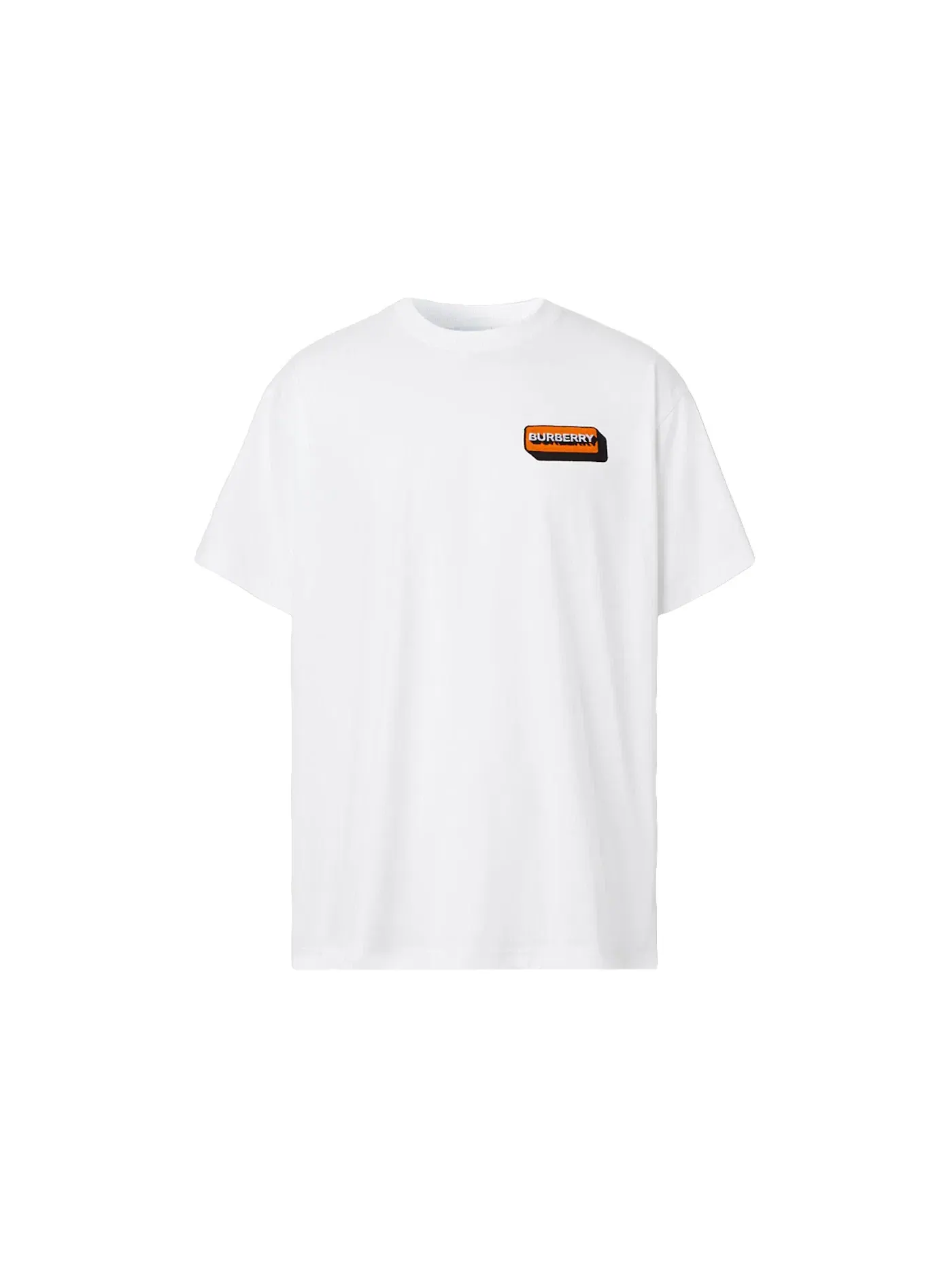 Мужская футболка оверсайз с принтом Burberry Logo Applique Cotton Oversized T-shirt Burberry — изображение 1 из 1