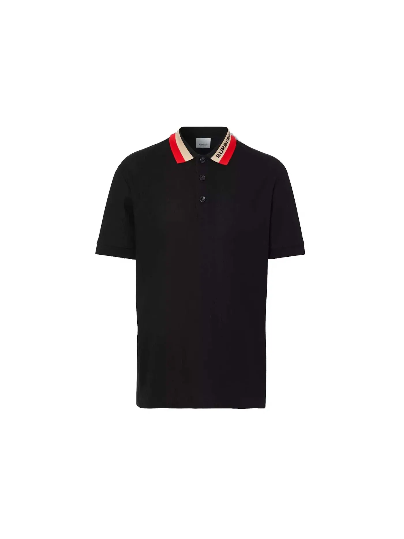 Мужское поло с длинным рукавом Polo Shirt Burberry — изображение 1 из 1, черный