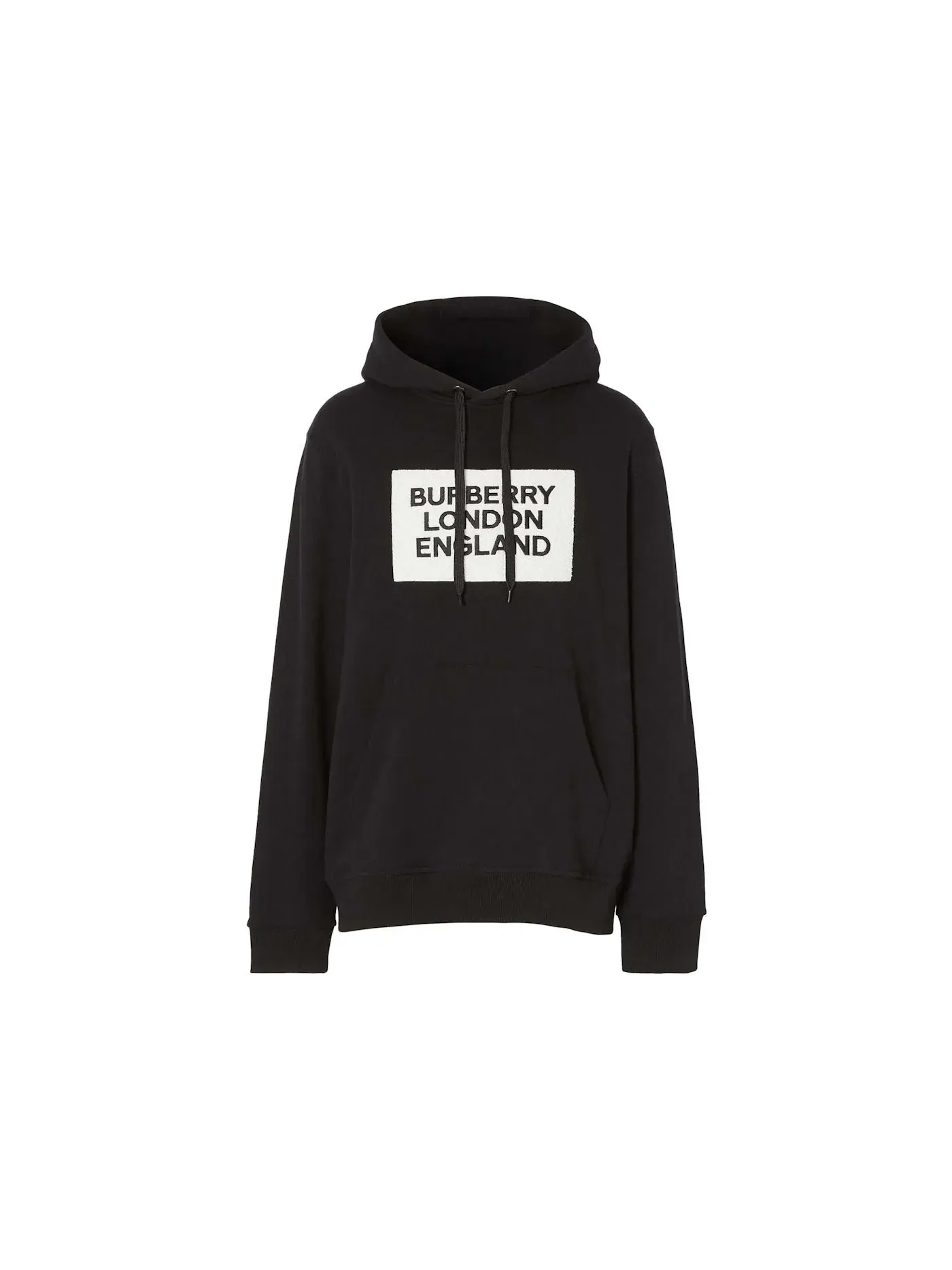 Мужская худи с принтом Hoodie Burberry — изображение 1 из 1, черный