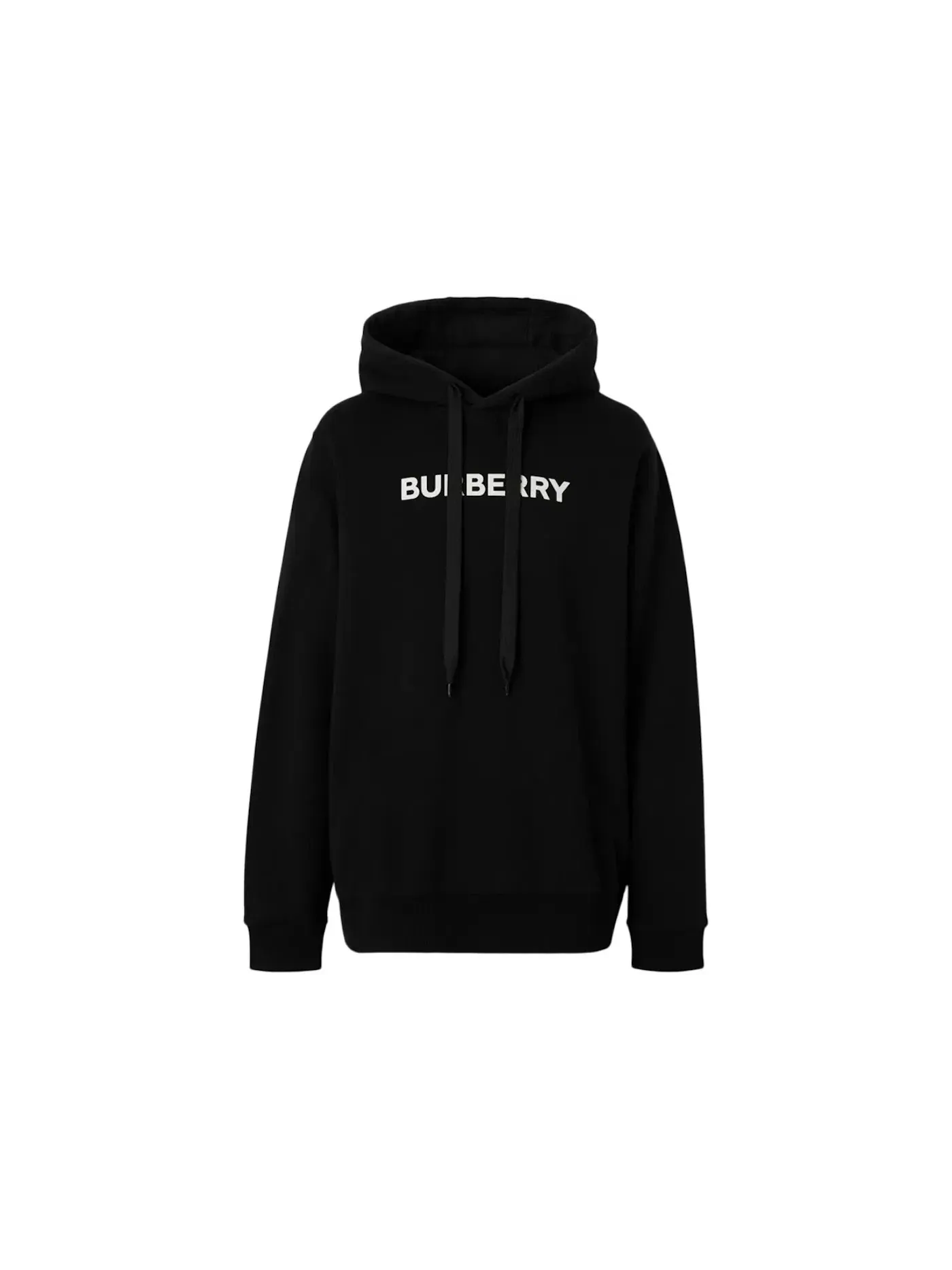 Мужской худи с принтом Hoodie Burberry — изображение 1 из 1, черный/белый