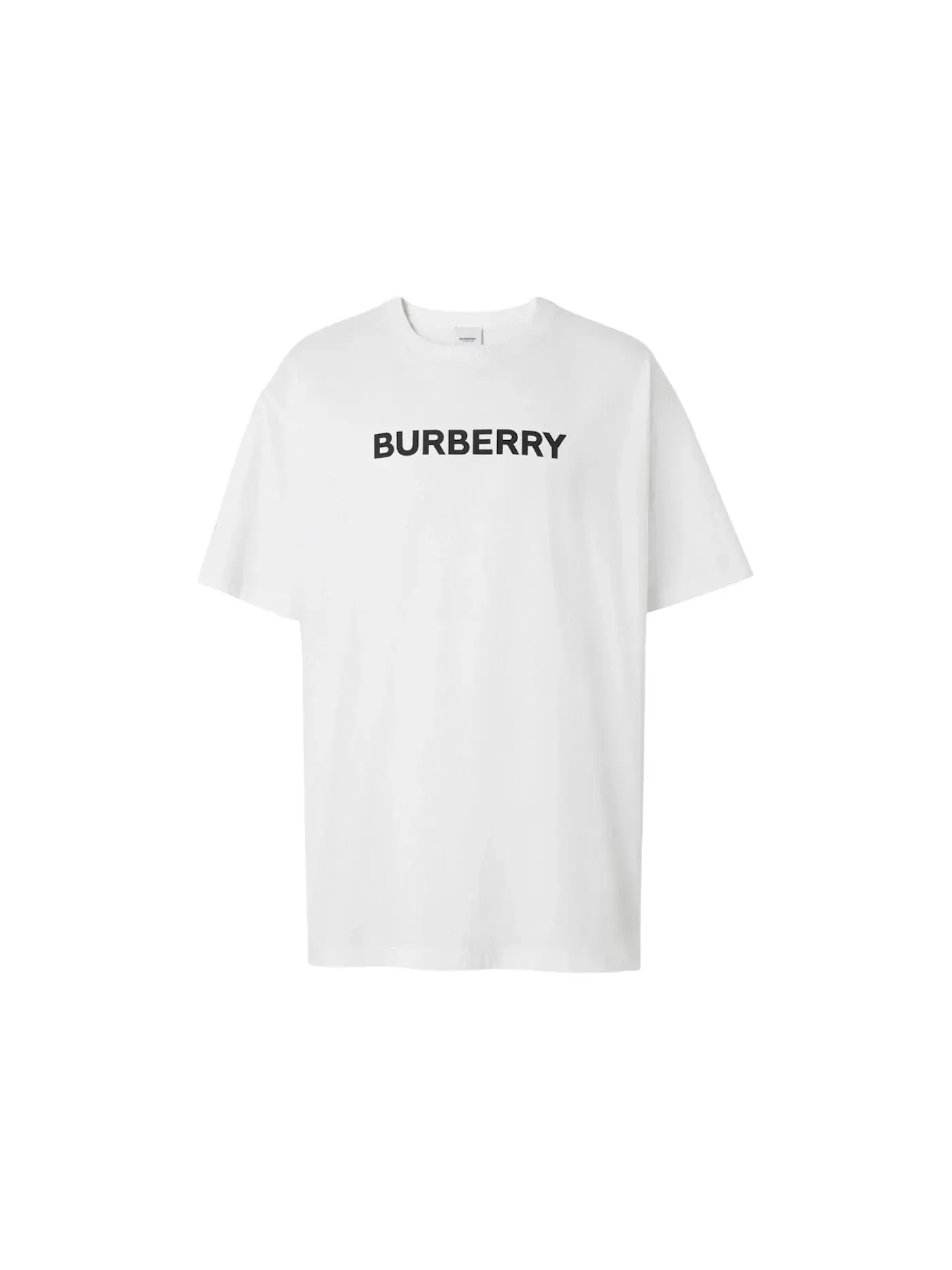Мужская футболка с принтом Burberry — изображение 1 из 1, белый/черный