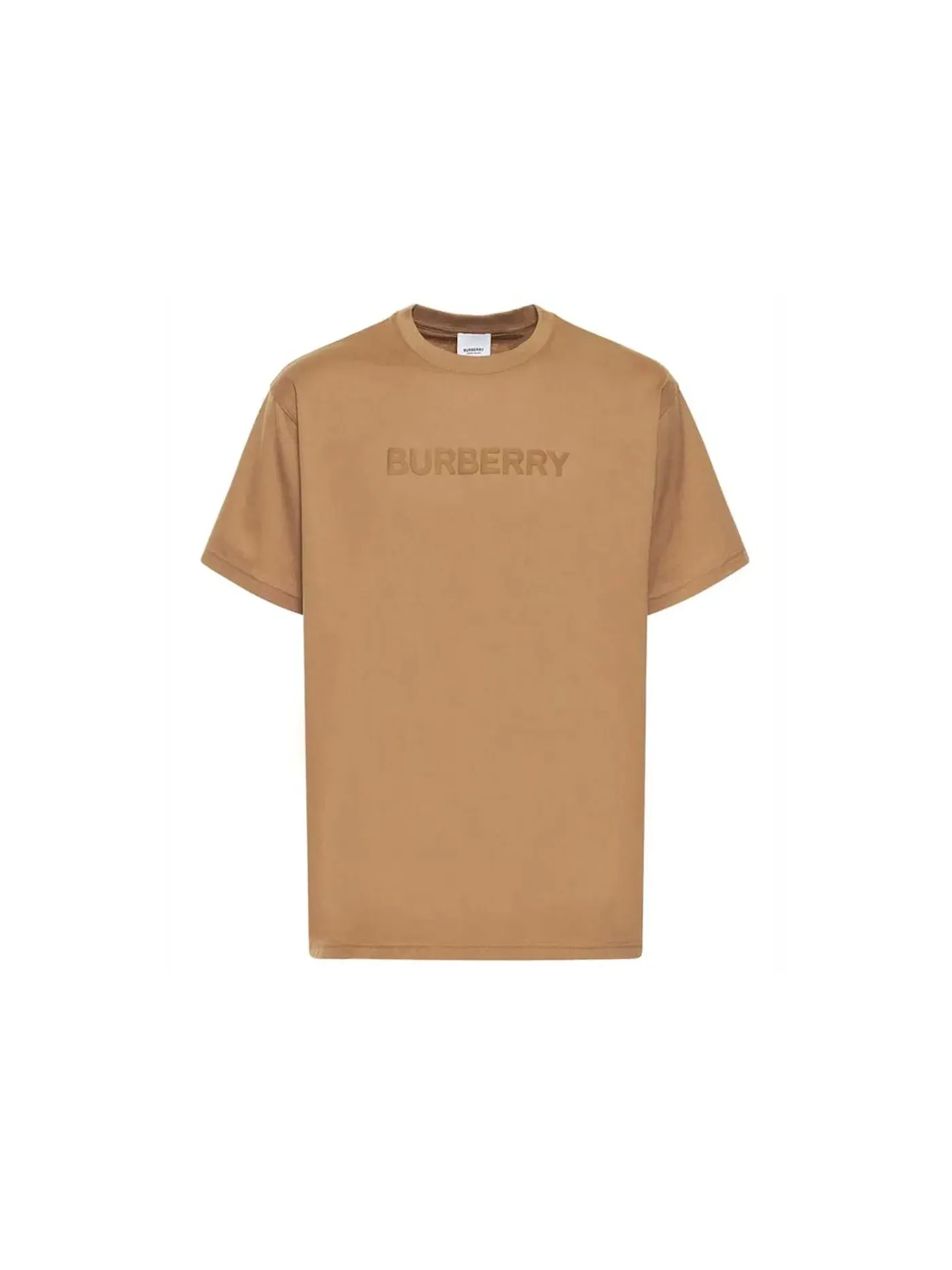 Мужская хлопковая футболка с принтом Burberry T-shirt — изображение 1 из 1, верблюжий