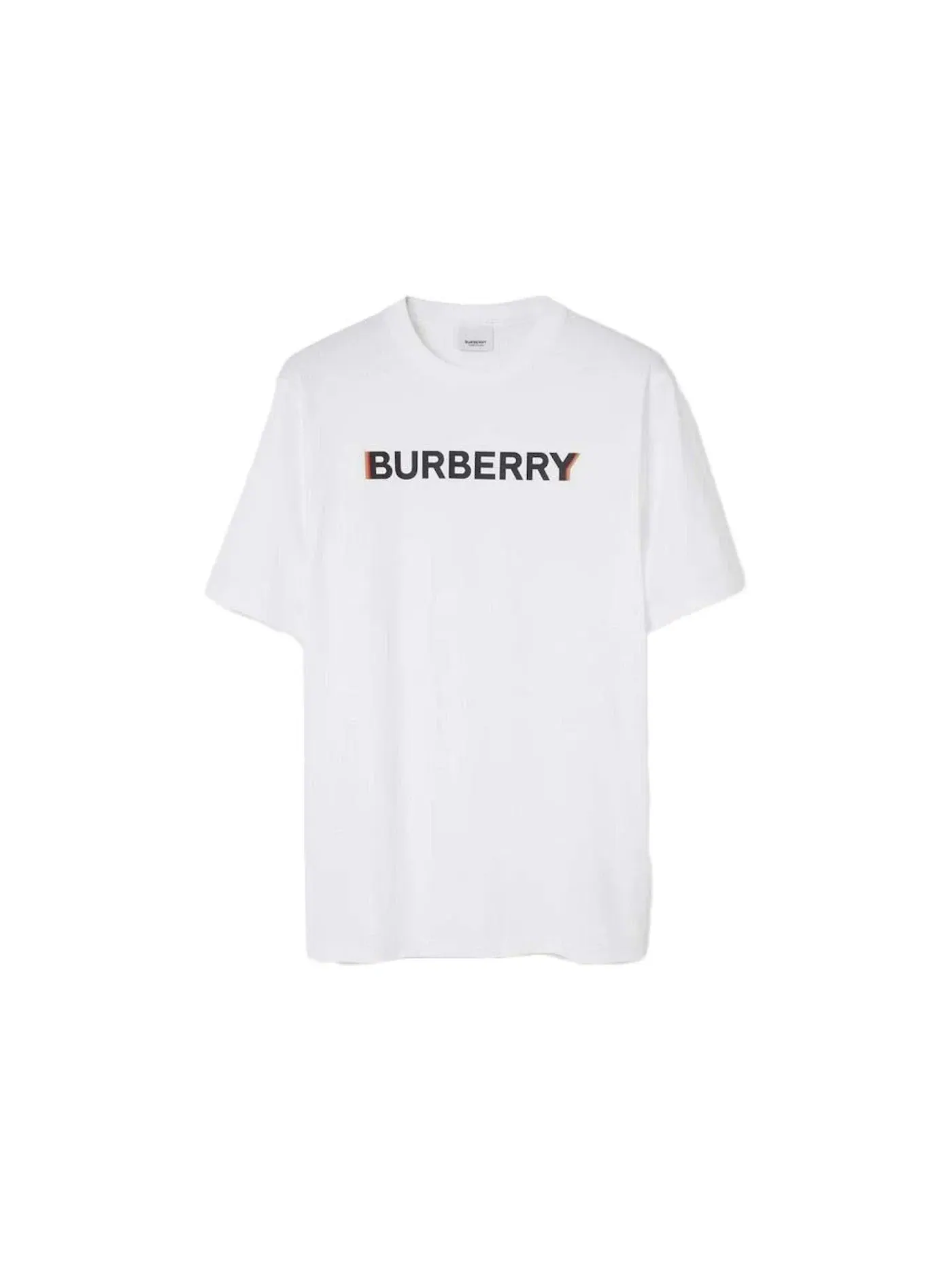 Мужская футболка с принтом Burberry — изображение 1 из 1, белый/черный