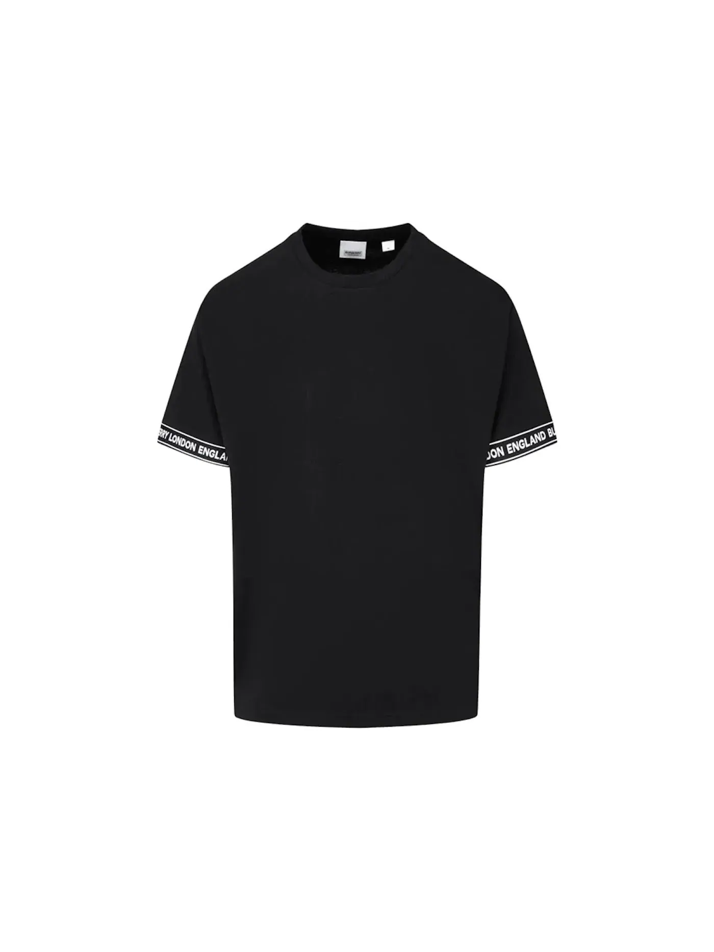 Мужская футболка с принтом Burberry Logo Tape T-Shirt Burberry — изображение 1 из 1, черный