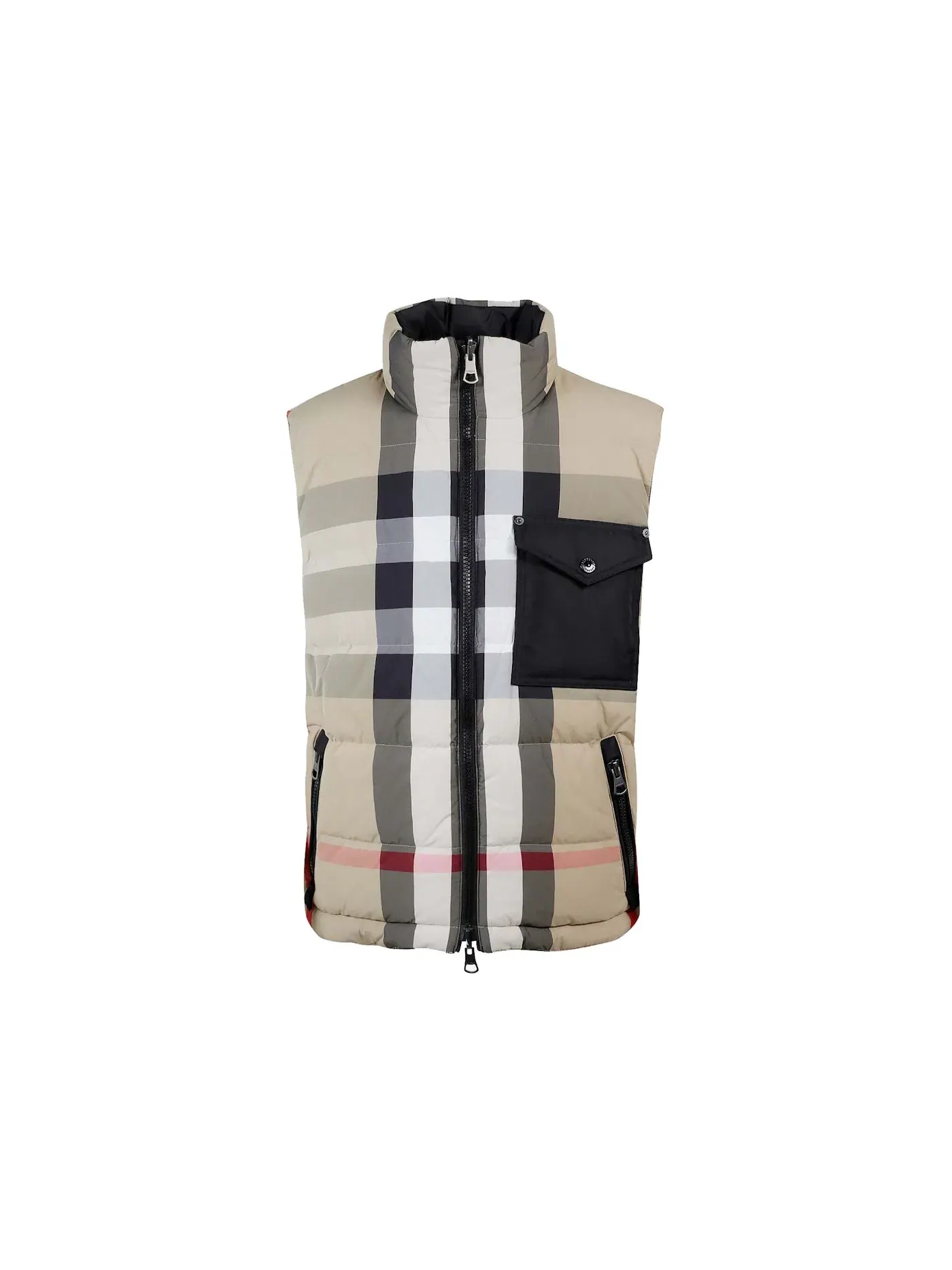 Мужской жилет стеганый двусторонний Jacket Burberry — изображение 1 из 2, бежевый