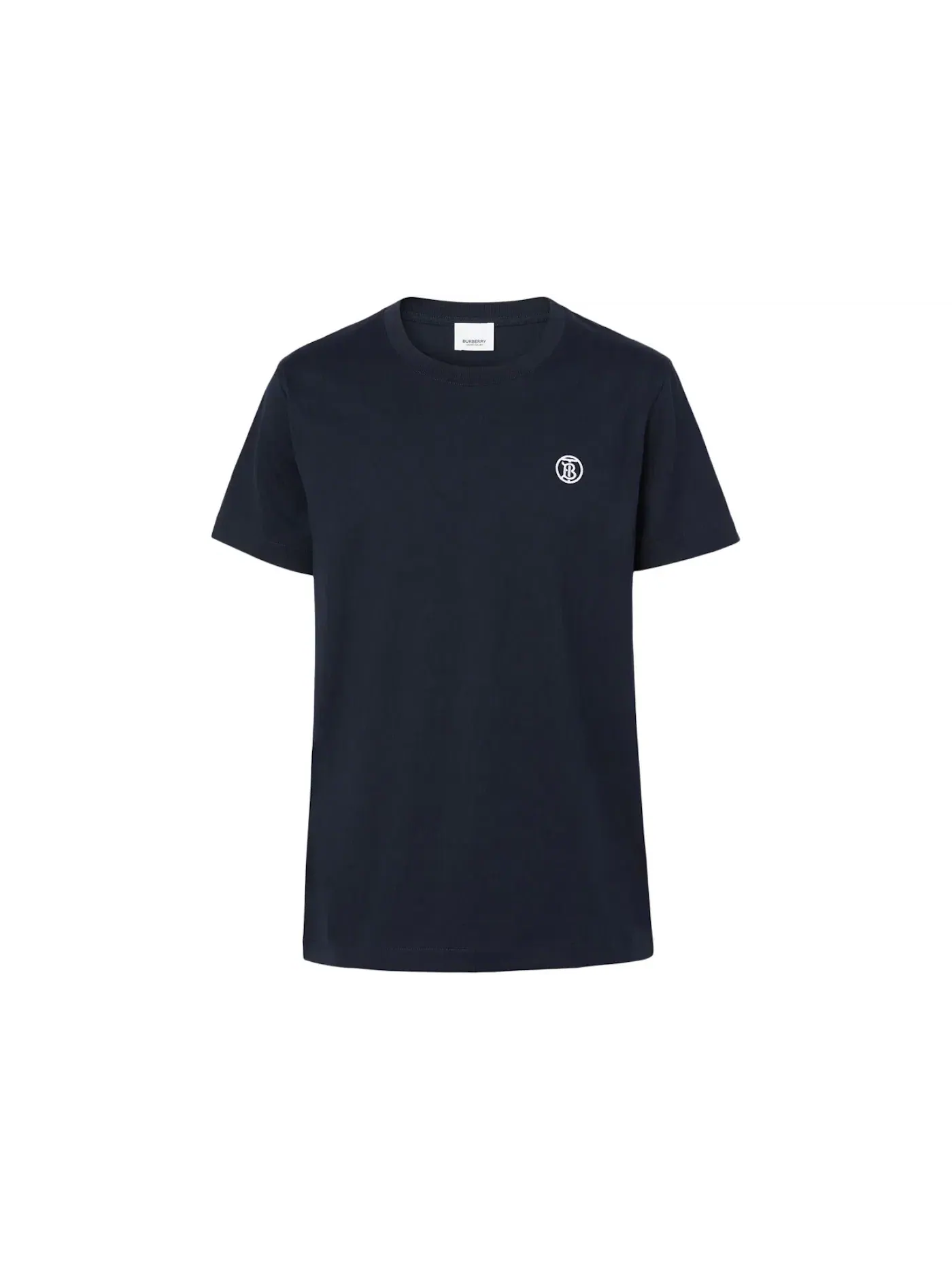 Мужская футболка с принтом Burberry Monogram Motif T-shirt — изображение 1 из 1, синий/белый