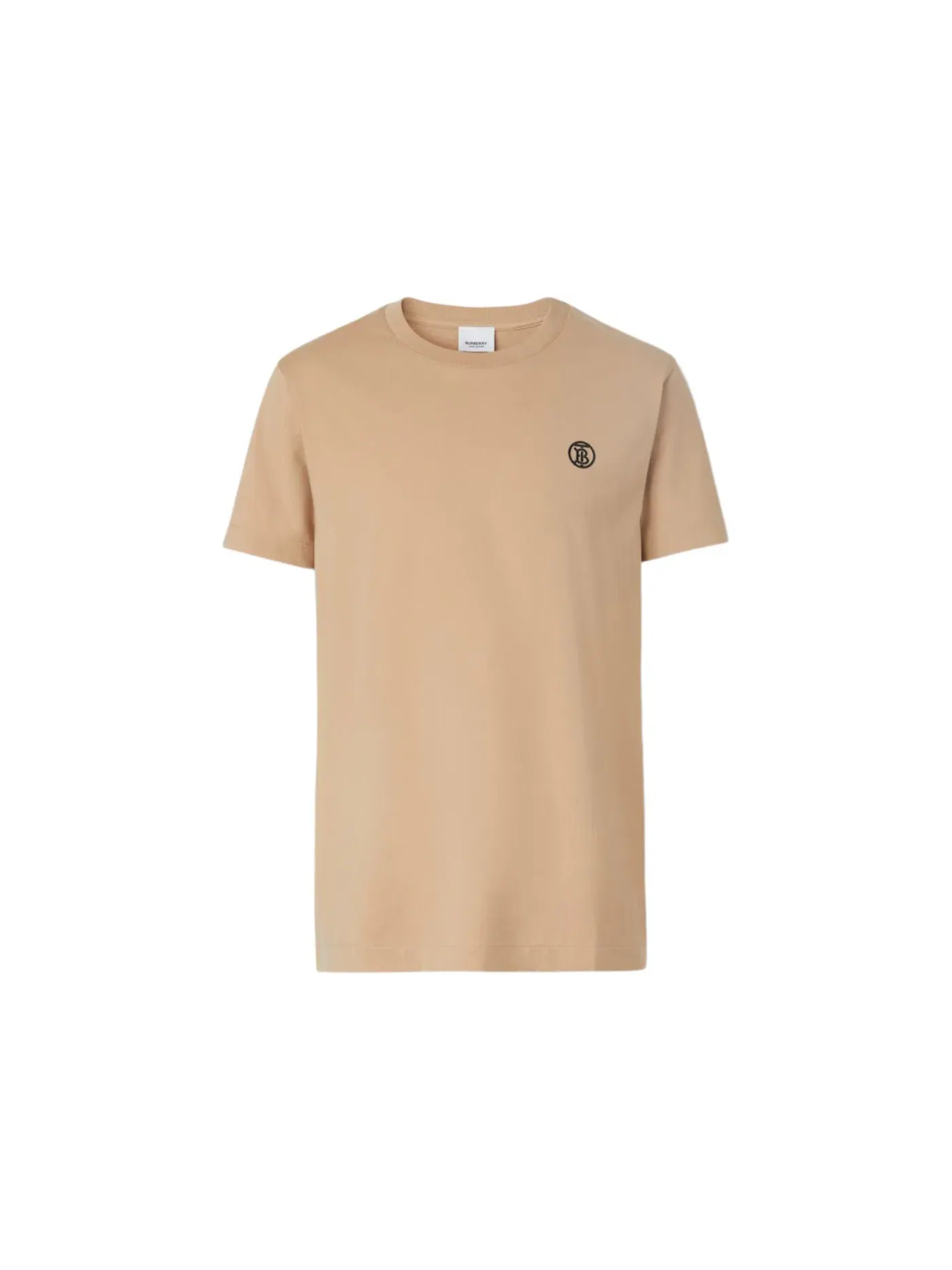 Мужская футболка с принтом Burberry Monogram Motif Cotton T-shirt Burberry — изображение 1 из 1, черный