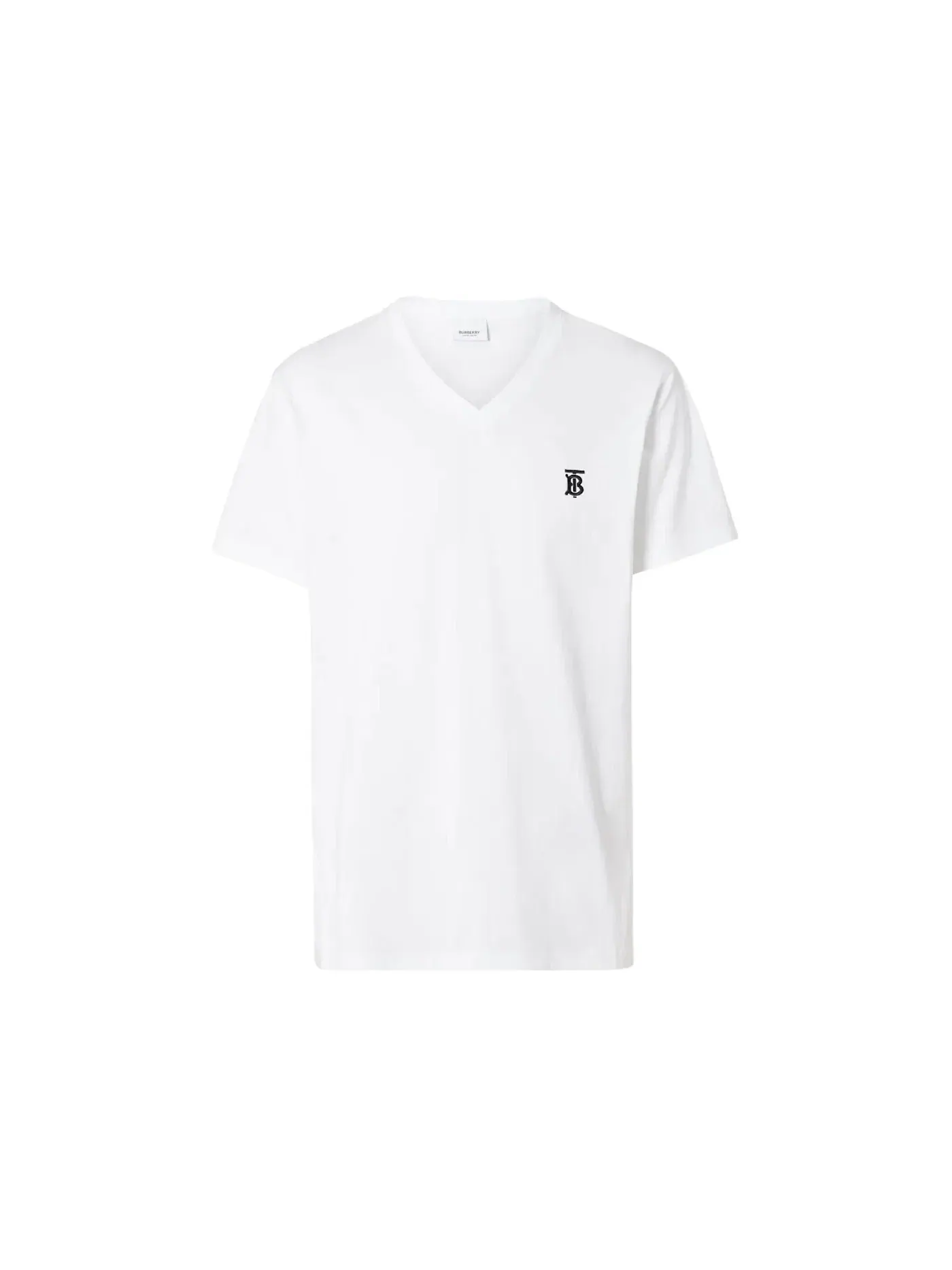 Мужская футболка с вышивкой Burberry Monogram Motif Tee Burberry — изображение 1 из 1, белый