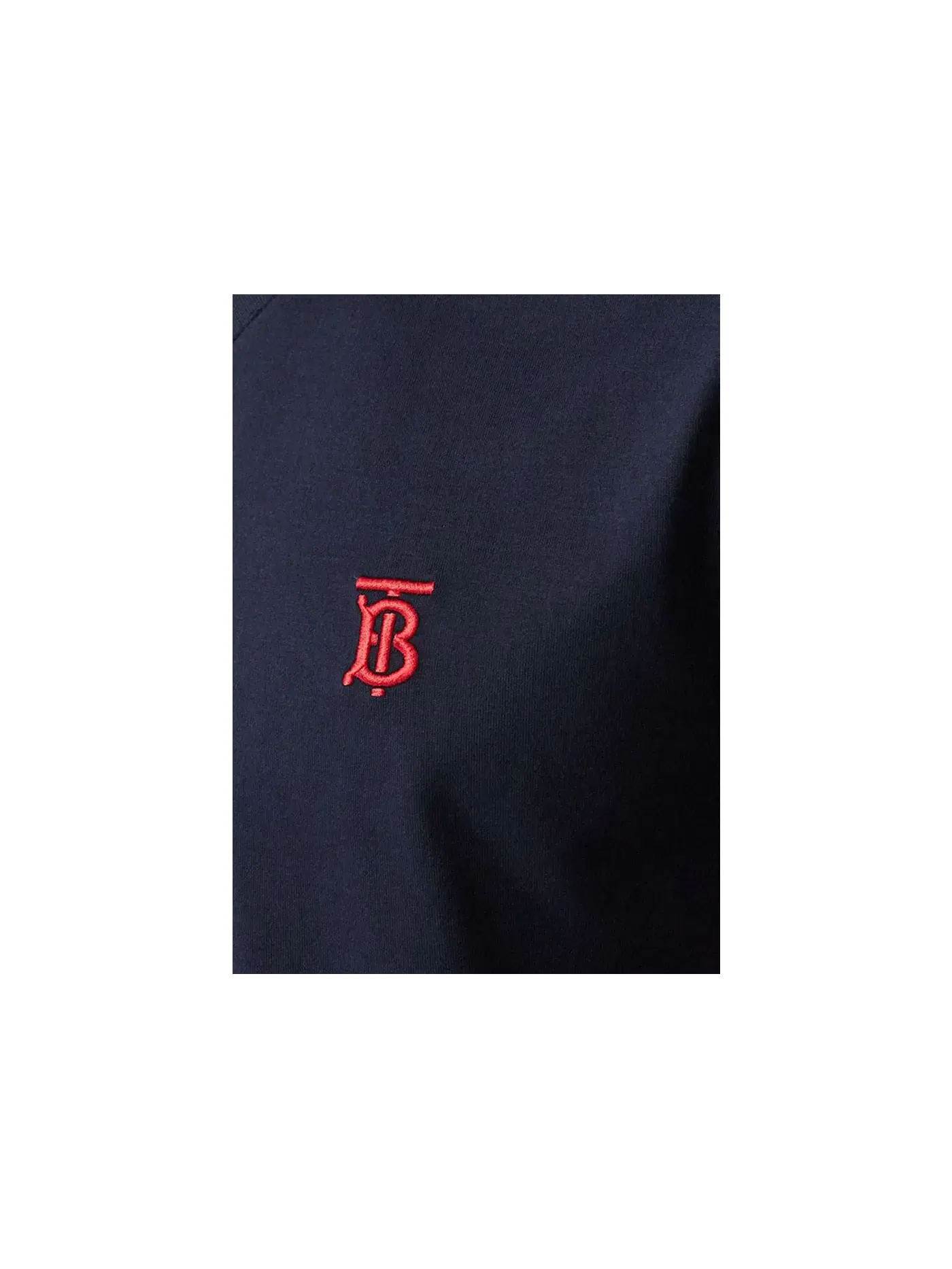 Мужская футболка с V-образным вырезом Monogram Motif Burberry — изображение 2 из 2, темно-синий/красный