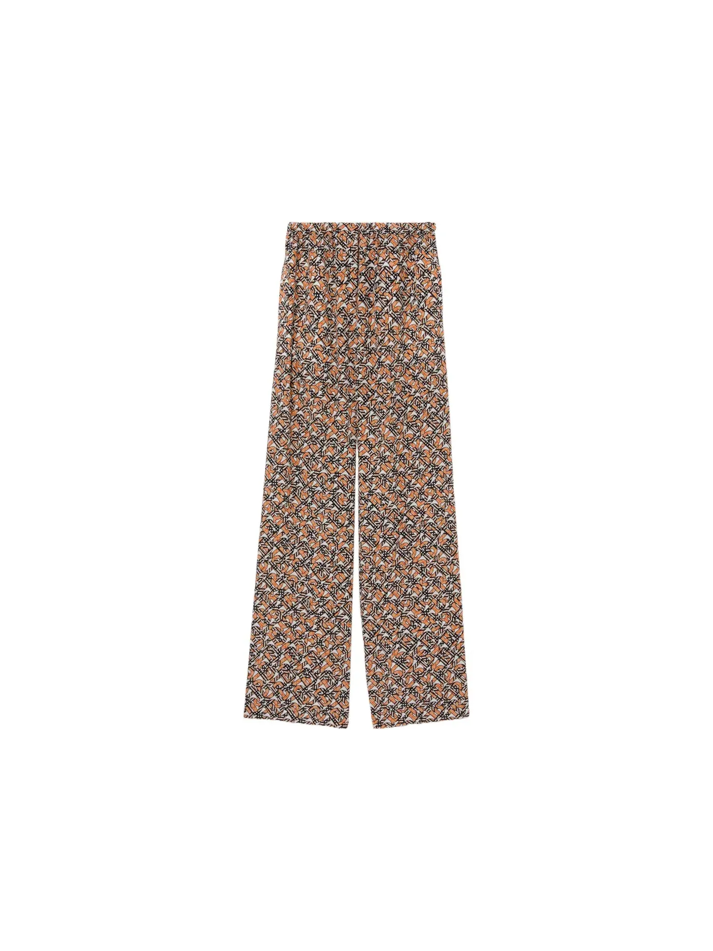Женские широкие брюки с принтом Monogram Burberry