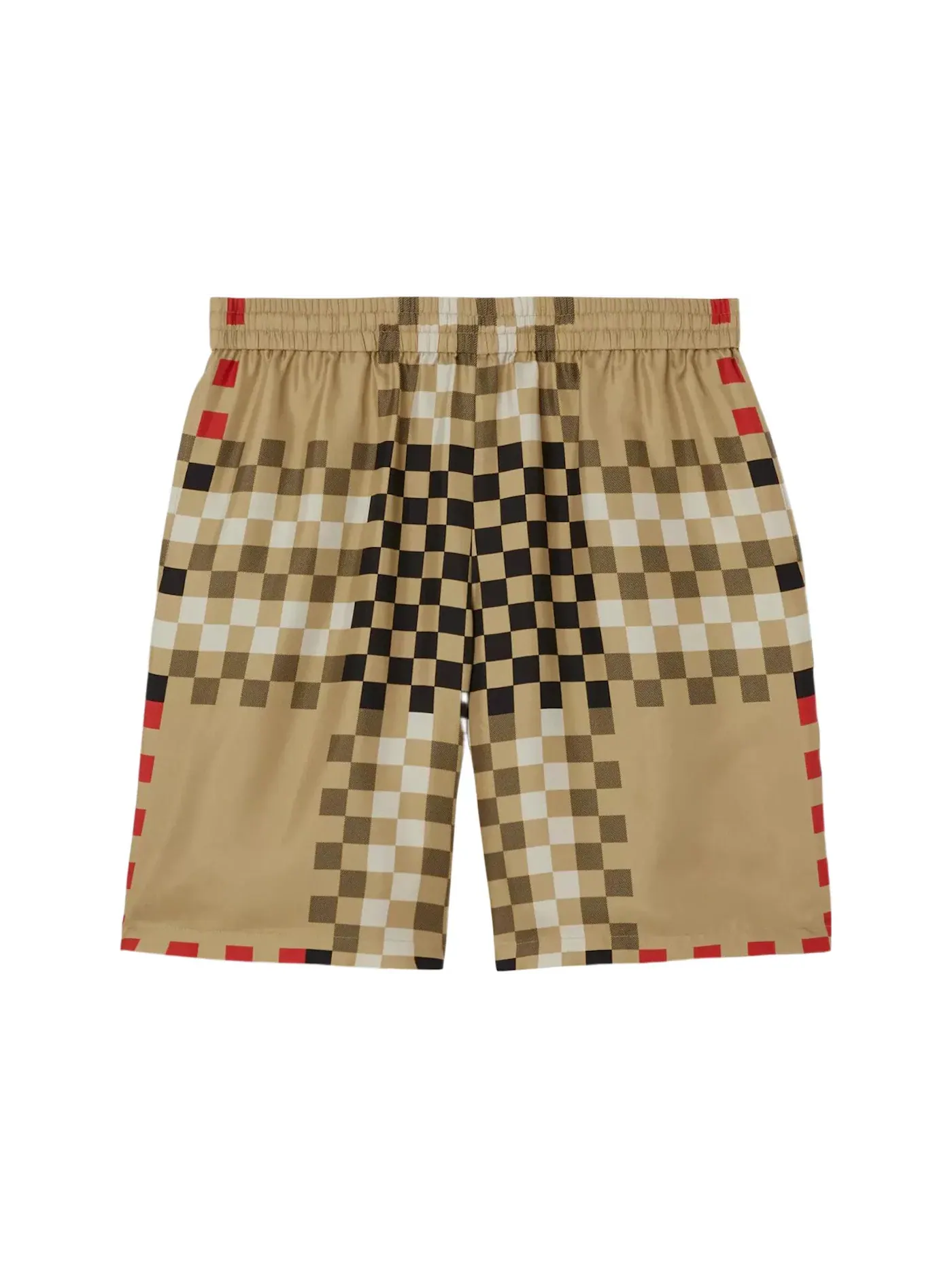 Мужские шорты с принтом Burberry Shorts — изображение 1 из 1, бежевый