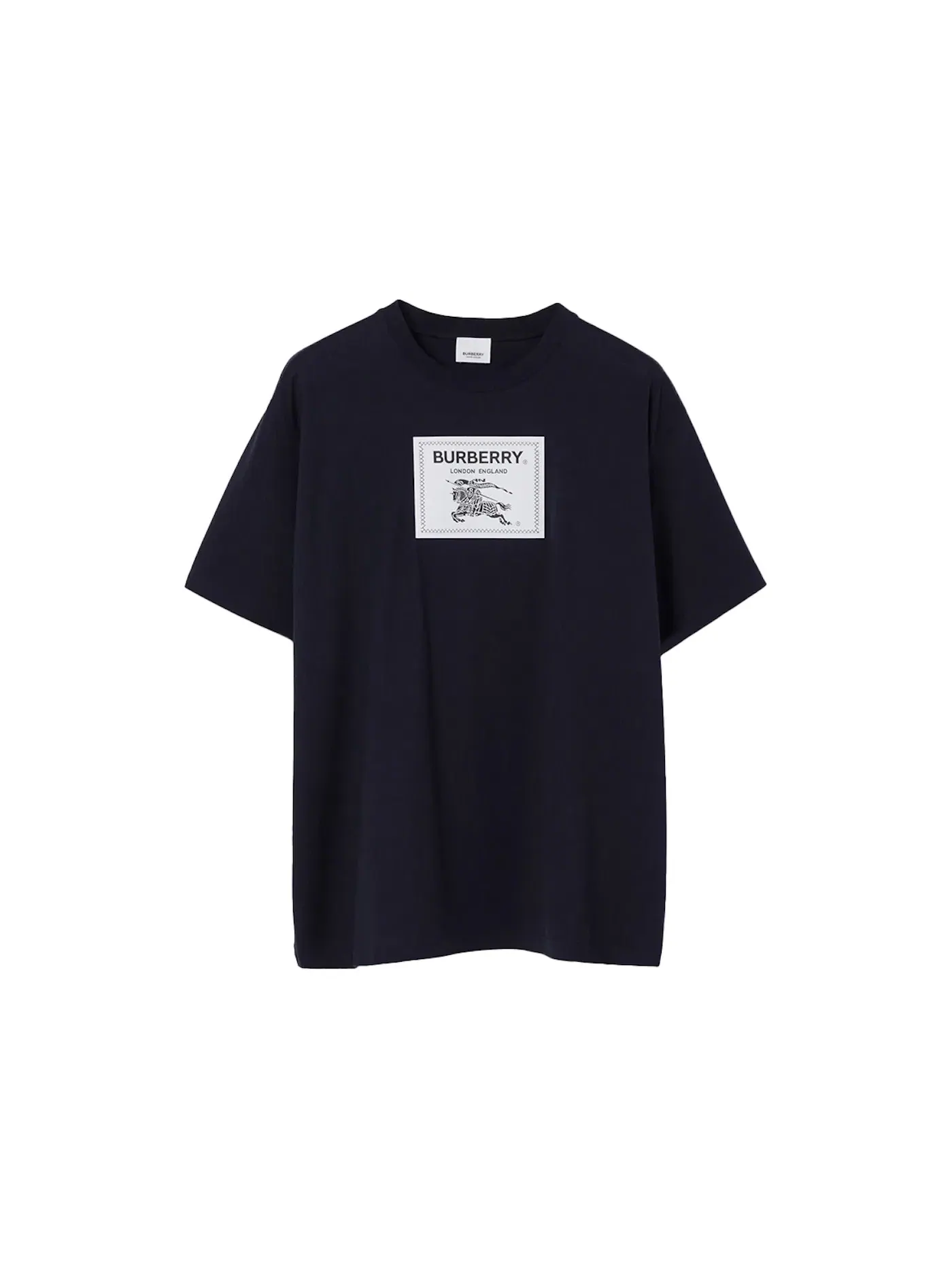 Мужская футболка с коротким рукавом Burberry T-shirt — изображение 1 из 1, темно-синий