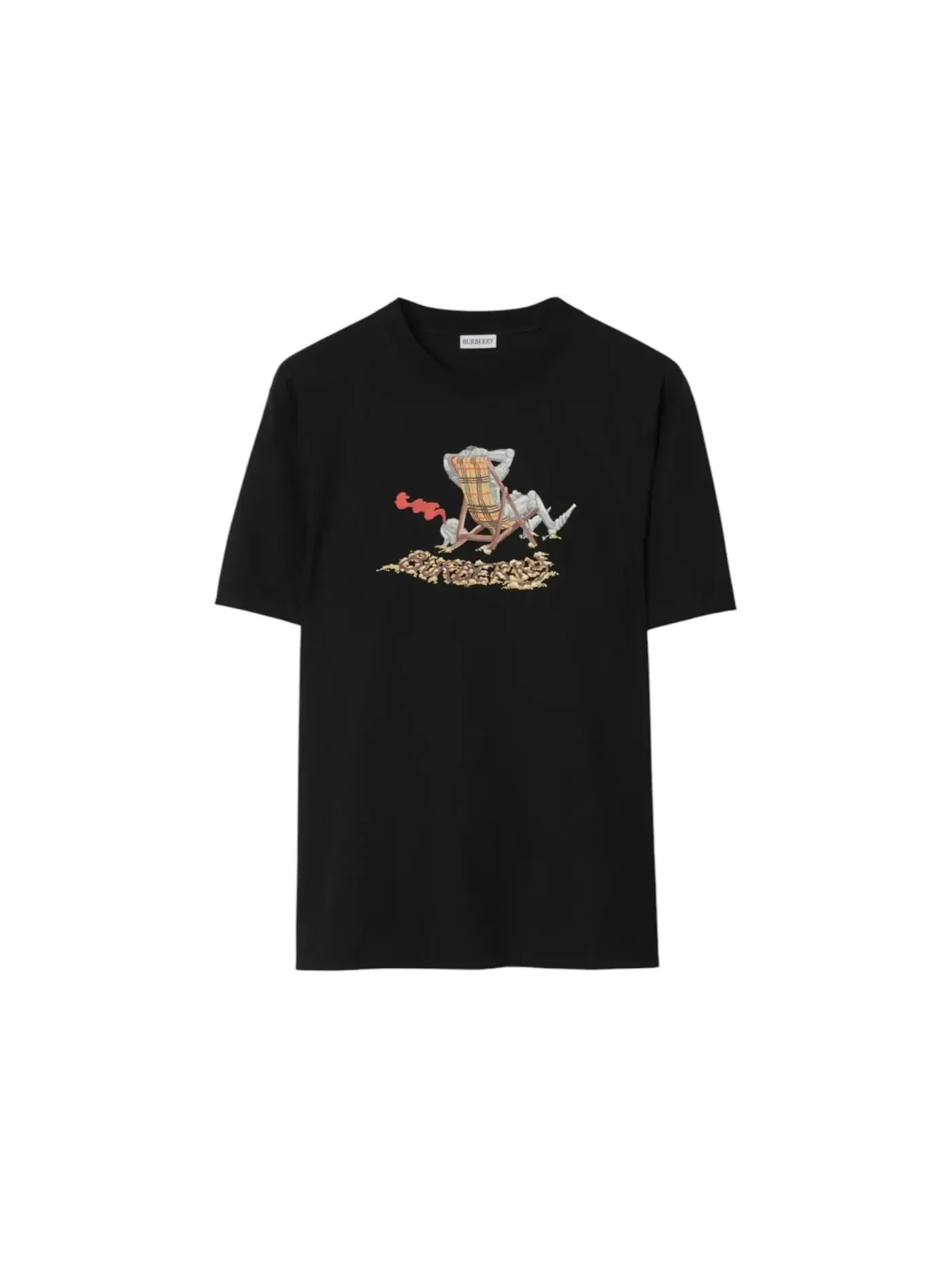Мужская футболка с коротким рукавом Burberry T-shirt — изображение 1 из 1, черный