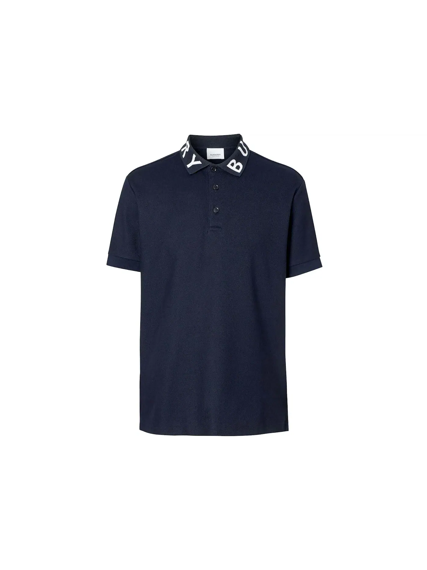 Мужское поло с длинным рукавом Burberry Polo — изображение 1 из 1, темно-синий