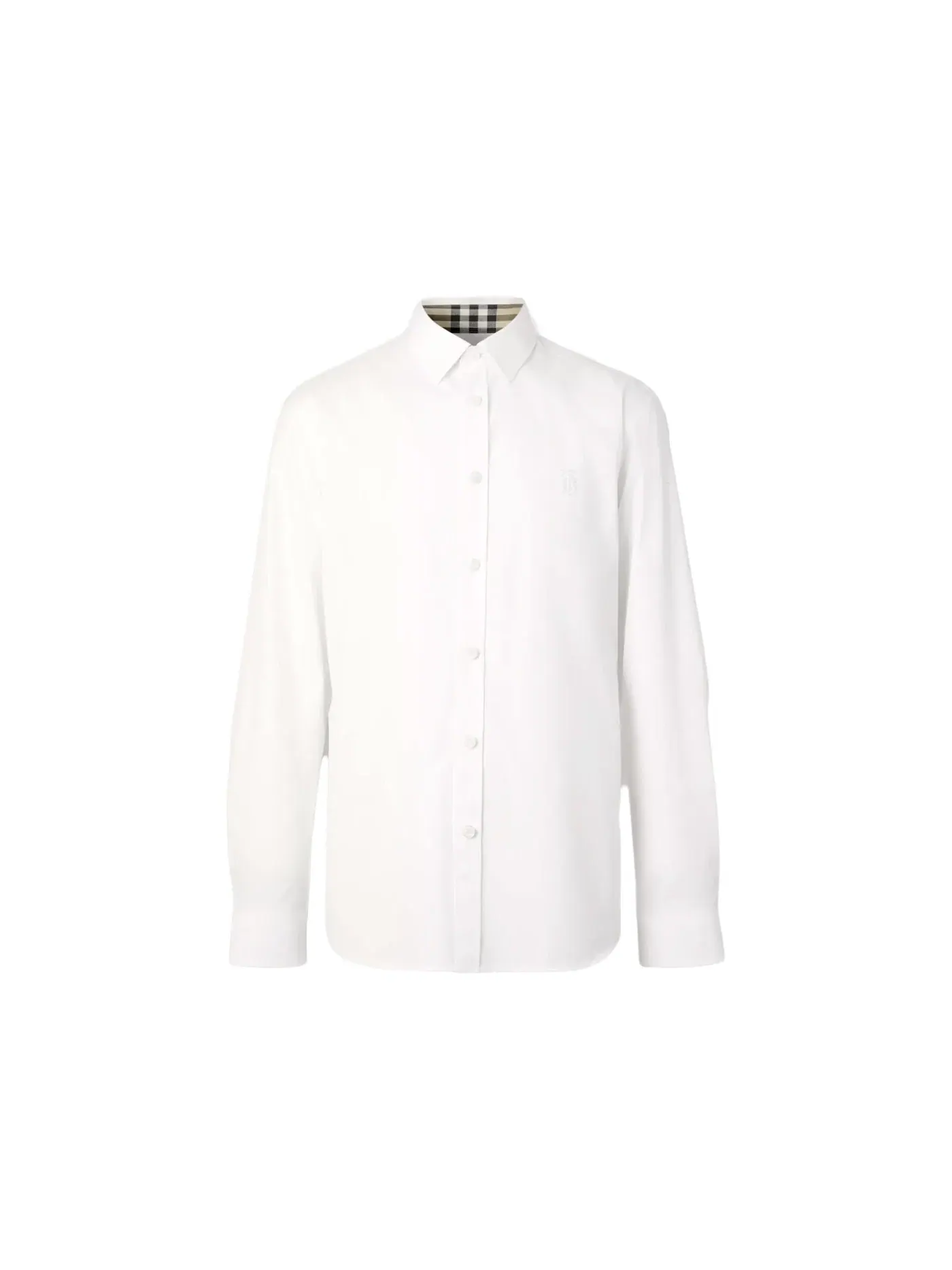 Мужская рубашка с монограммой Slim Fit Burberry — изображение 2 из 2, белый