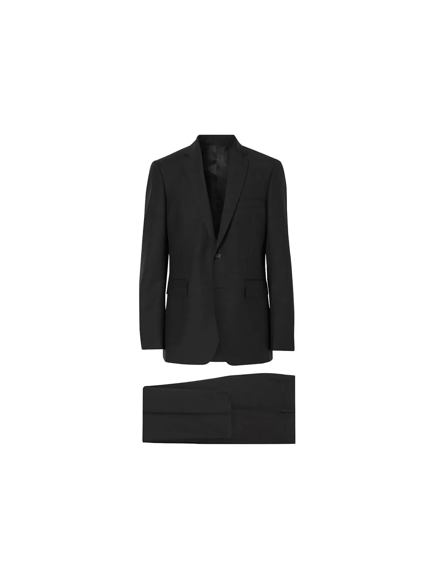 Мужской костюм-двойка приталенный Suit Burberry — изображение 1 из 1, черный
