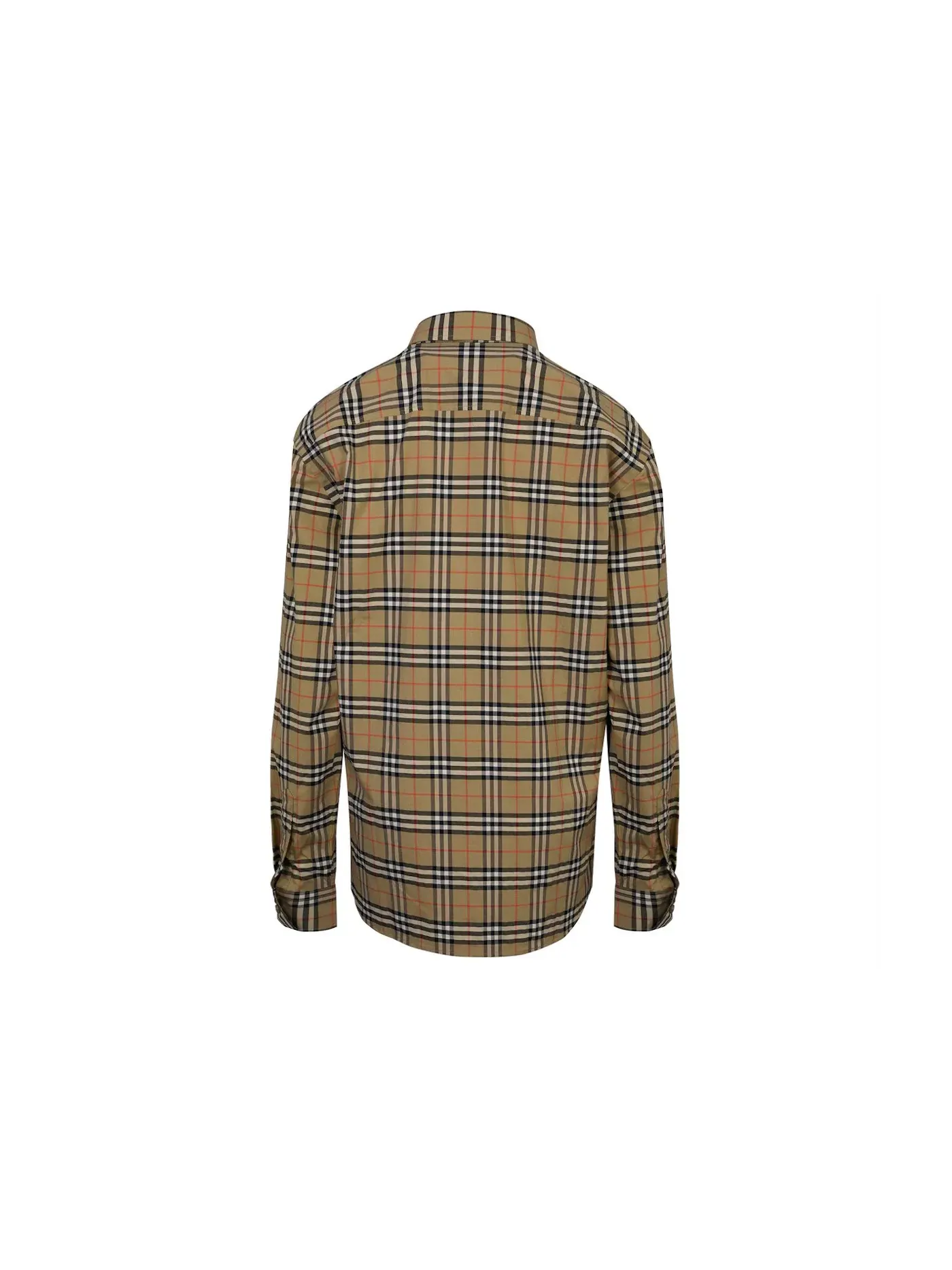 Мужская рубашка с принтом Burberry Shirt — изображение 2 из 2, коричневый