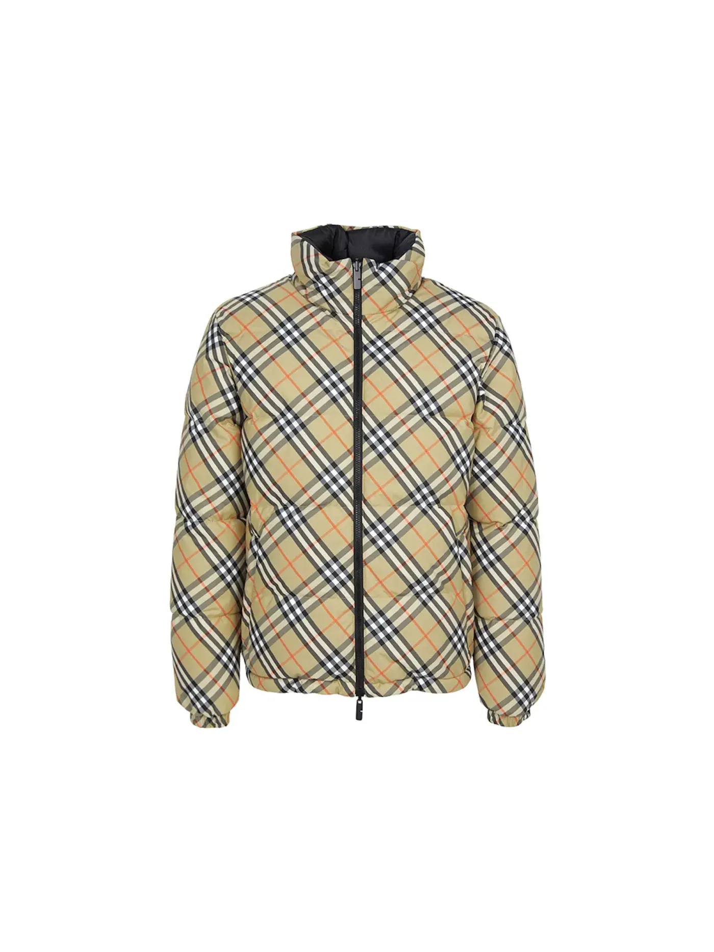 Мужской свитер с наполнителем Burberry Snowdon Reversible Padding Jumper — изображение 1 из 1, бежевый