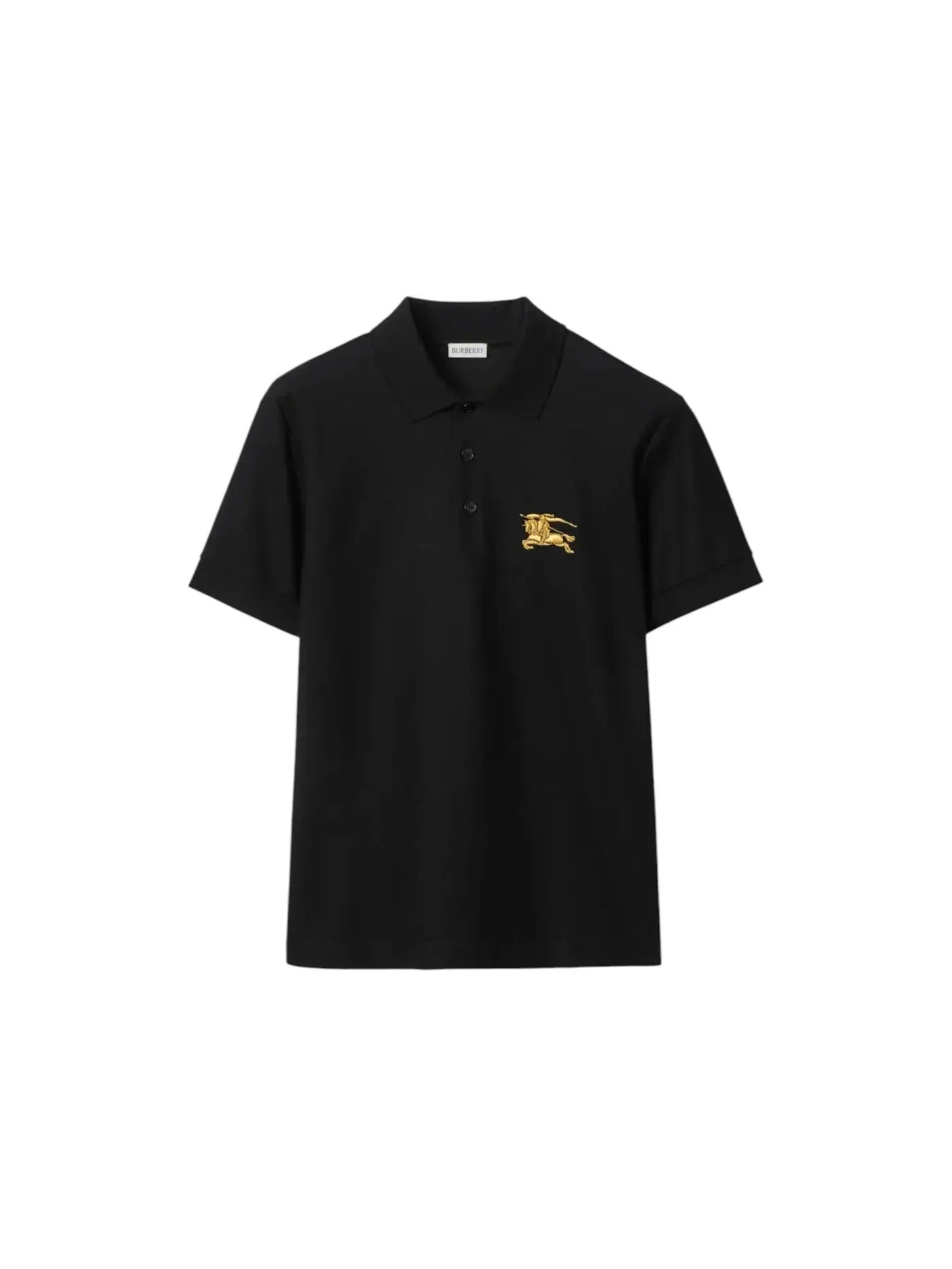 Мужская футболка с логотипом Burberry Stan Small Logo — изображение 1 из 1, черный
