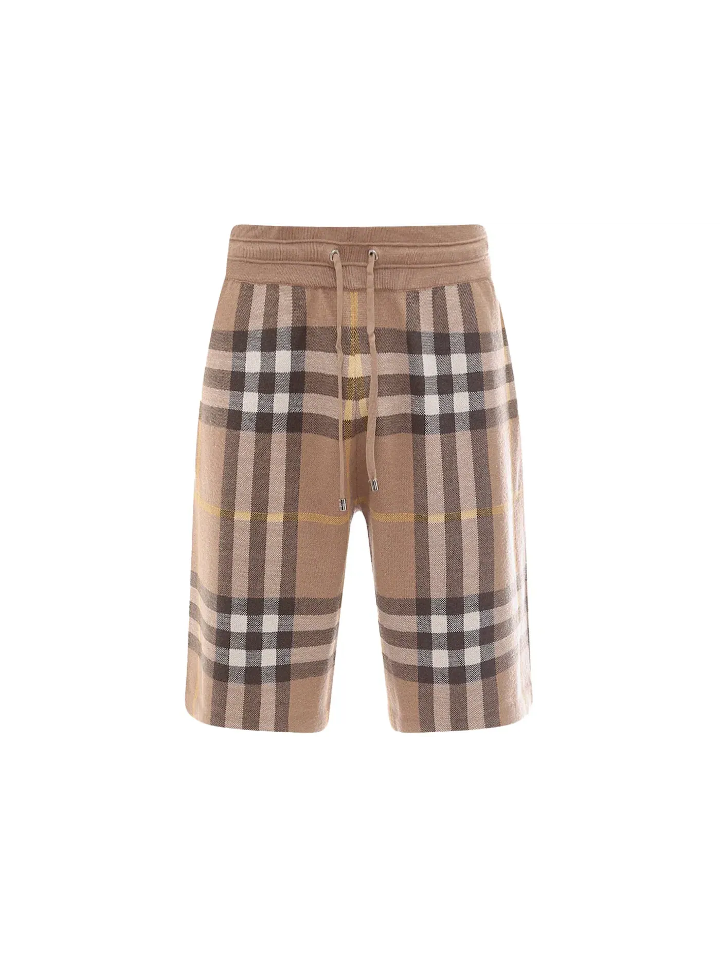 Мужские шорты с принтом Burberry Tartan Motif Burberry — изображение 1 из 2, бежевый
