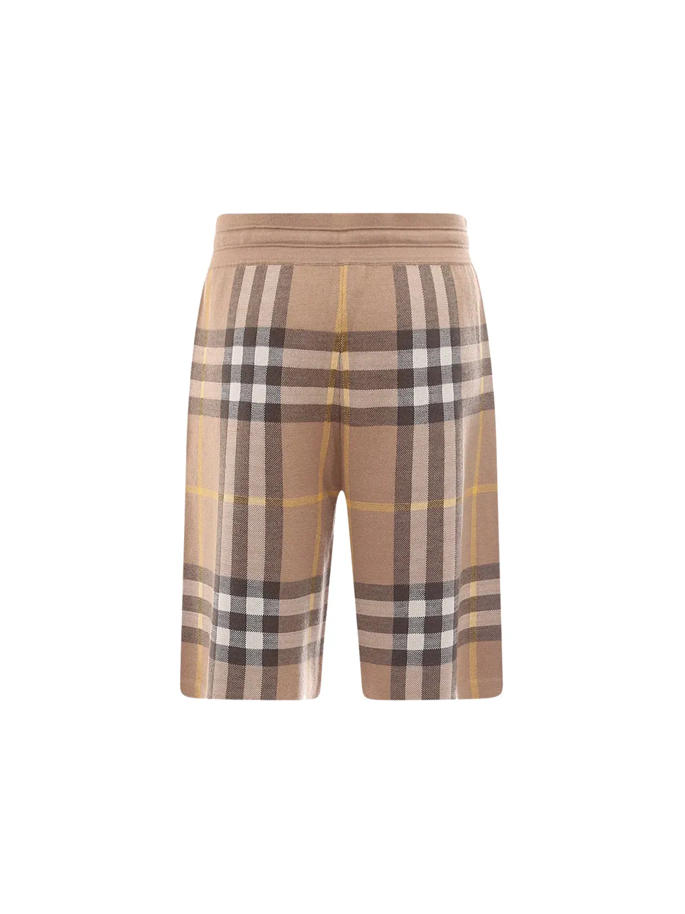 Мужские шорты с принтом Burberry Tartan Motif Burberry — изображение 2 из 2, бежевый