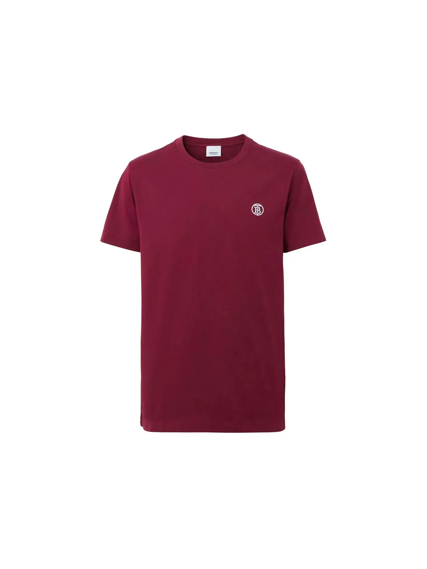 Мужская футболка с вышивкой Burberry — изображение 1 из 1, темный красный