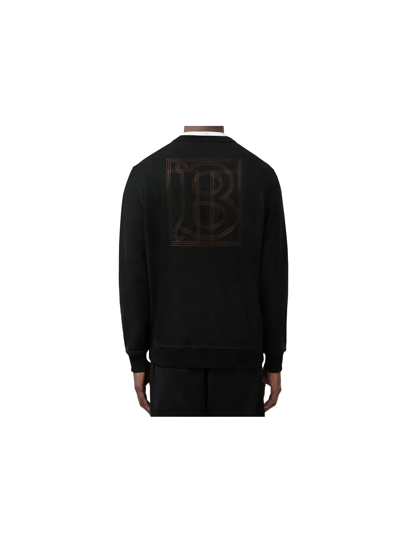 Мужской свитшот с вышивкой TB Logo Burberry — изображение 2 из 2, черный