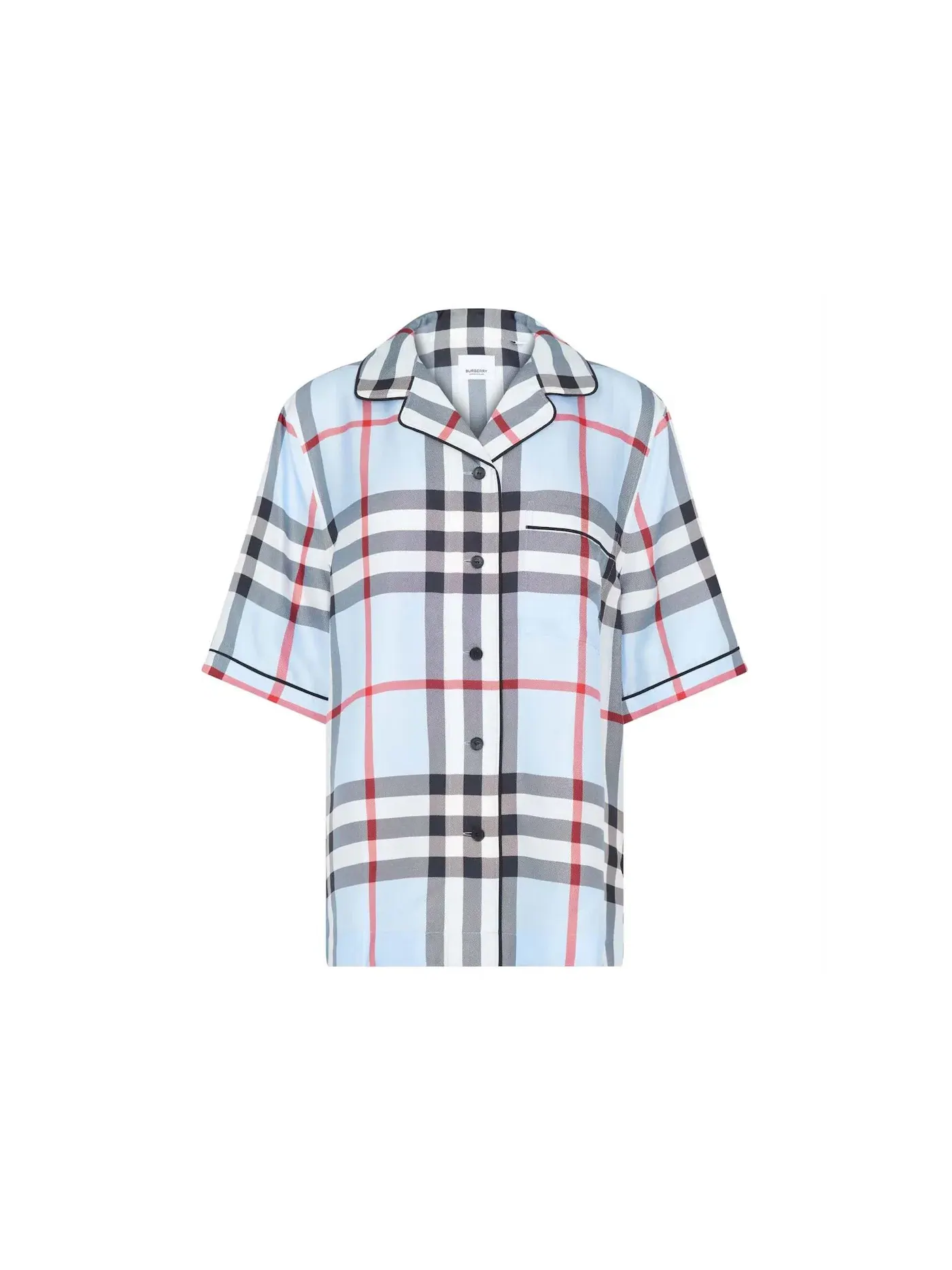 Женская рубашка с принтом Tierney Burberry — изображение 1 из 2, бледный синий