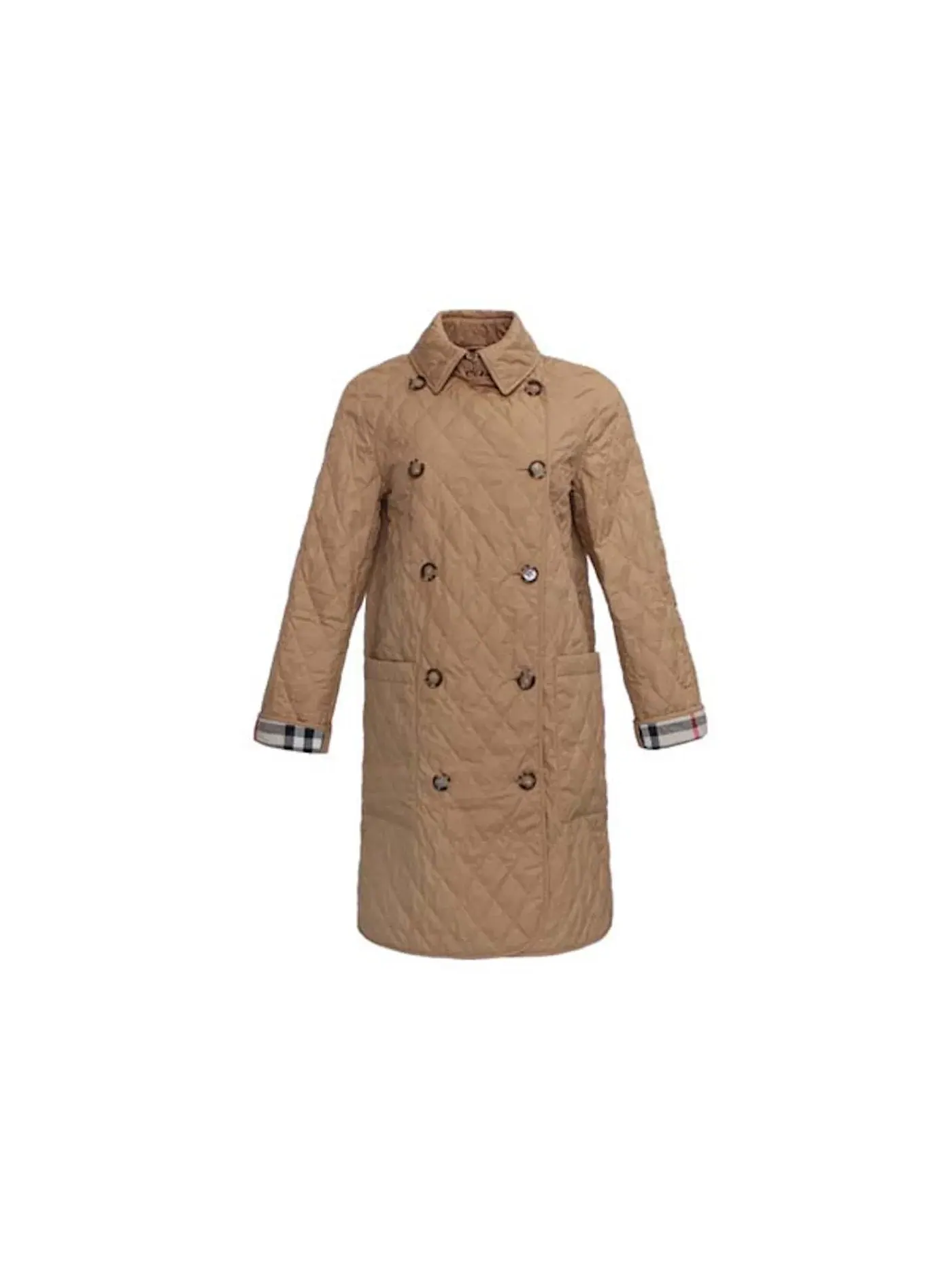 Женское пальто стеганое Tything Diamond Quilted Long Jacket Burberry